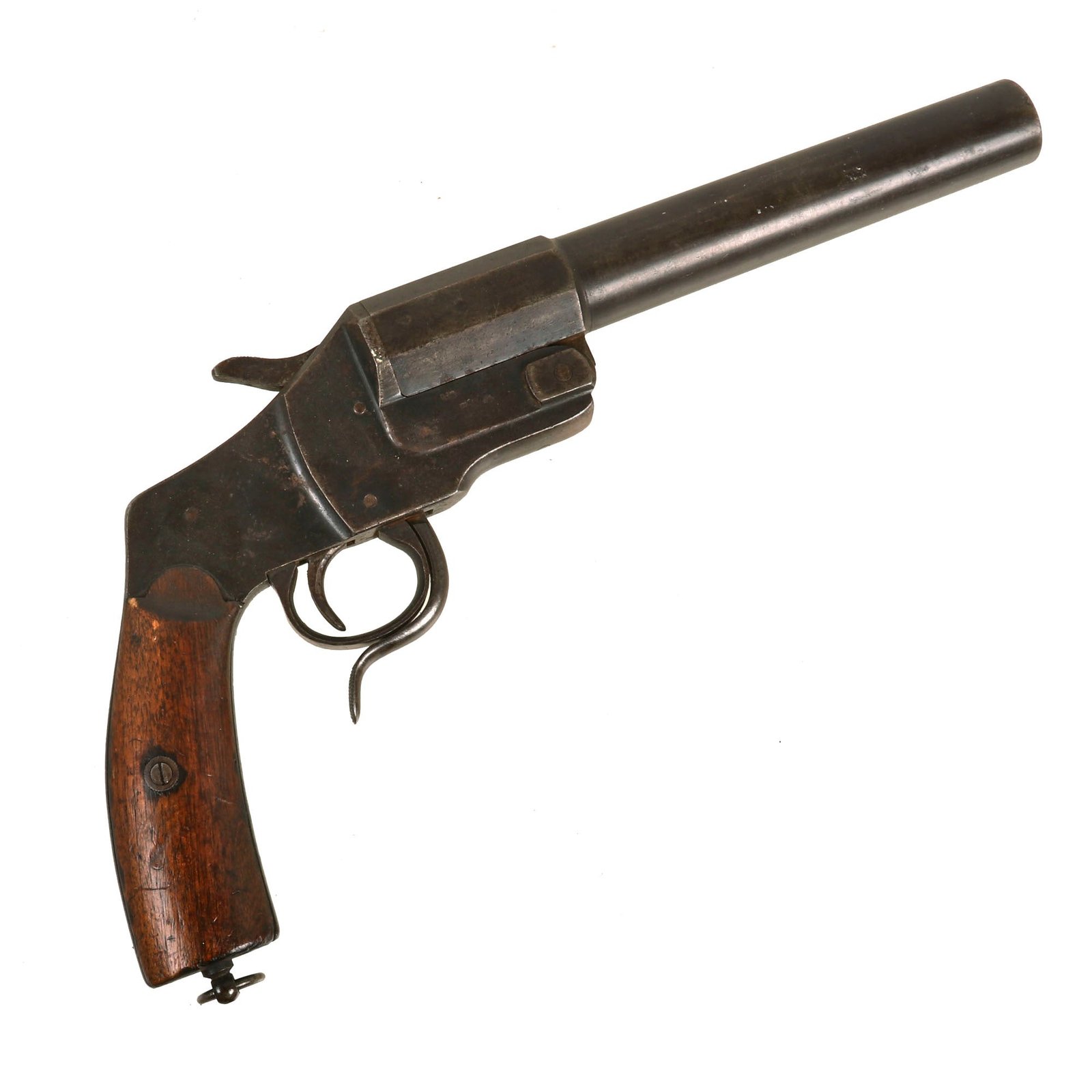 Buy Original German WWI Hebel Leuchtpistole Model 1894 Flare Signal Pistol by Christoph Funk - Matching Serial 12728 | Original Firearms Antique For Sale