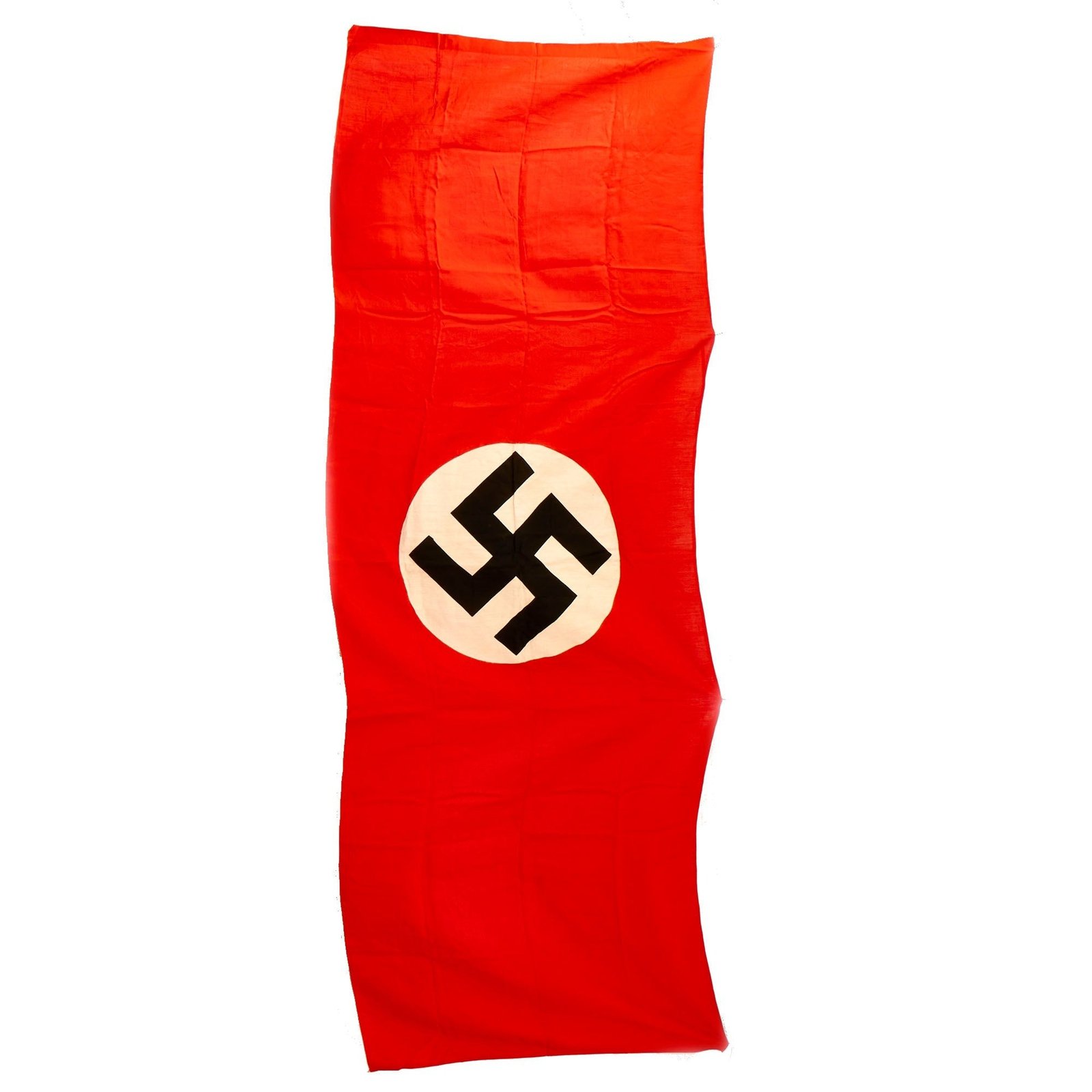 Buy Original German WWII Unissued NSDAP Large National Political Banner Flag - 86" x 31" | Original Firearms Antique For Sale