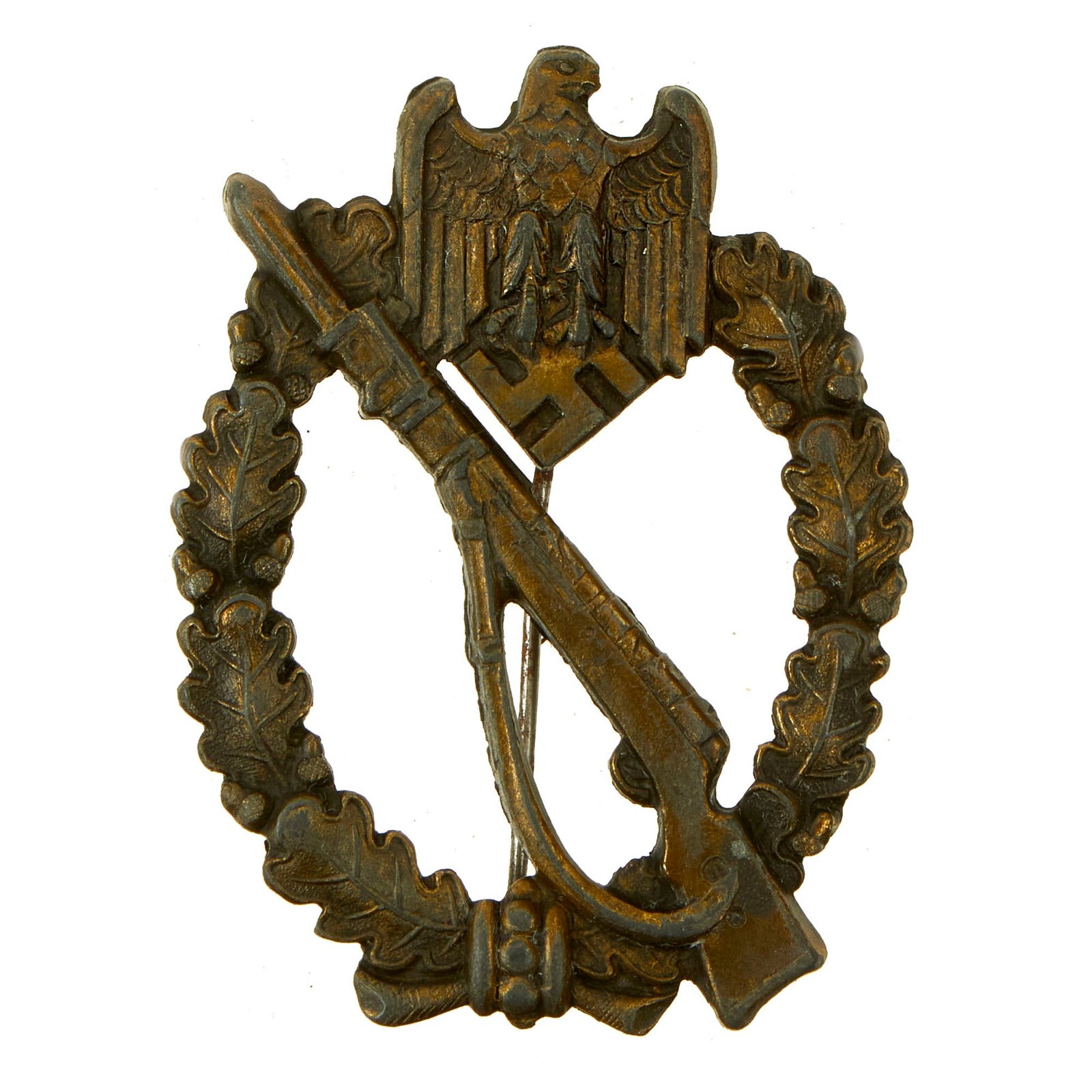 Buy Original German WWII Bronze Grade Infantry Assault Badge Attributed to Rudolf Karneth | Original Firearms Antique For Sale