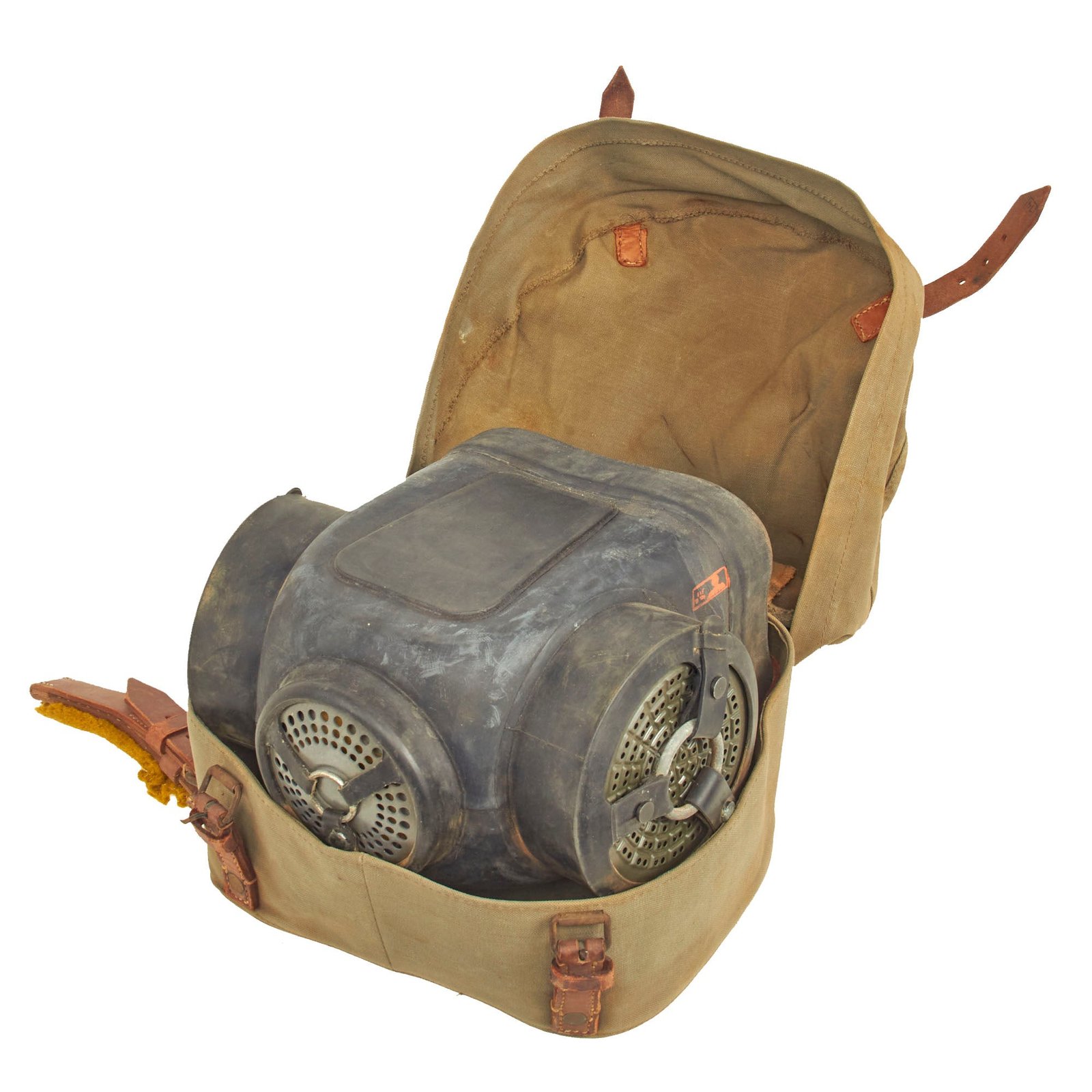 Buy Original German WWII Horse / Mule Gas Mask With Carry Case by Draeger | Original Firearms Antique For Sale