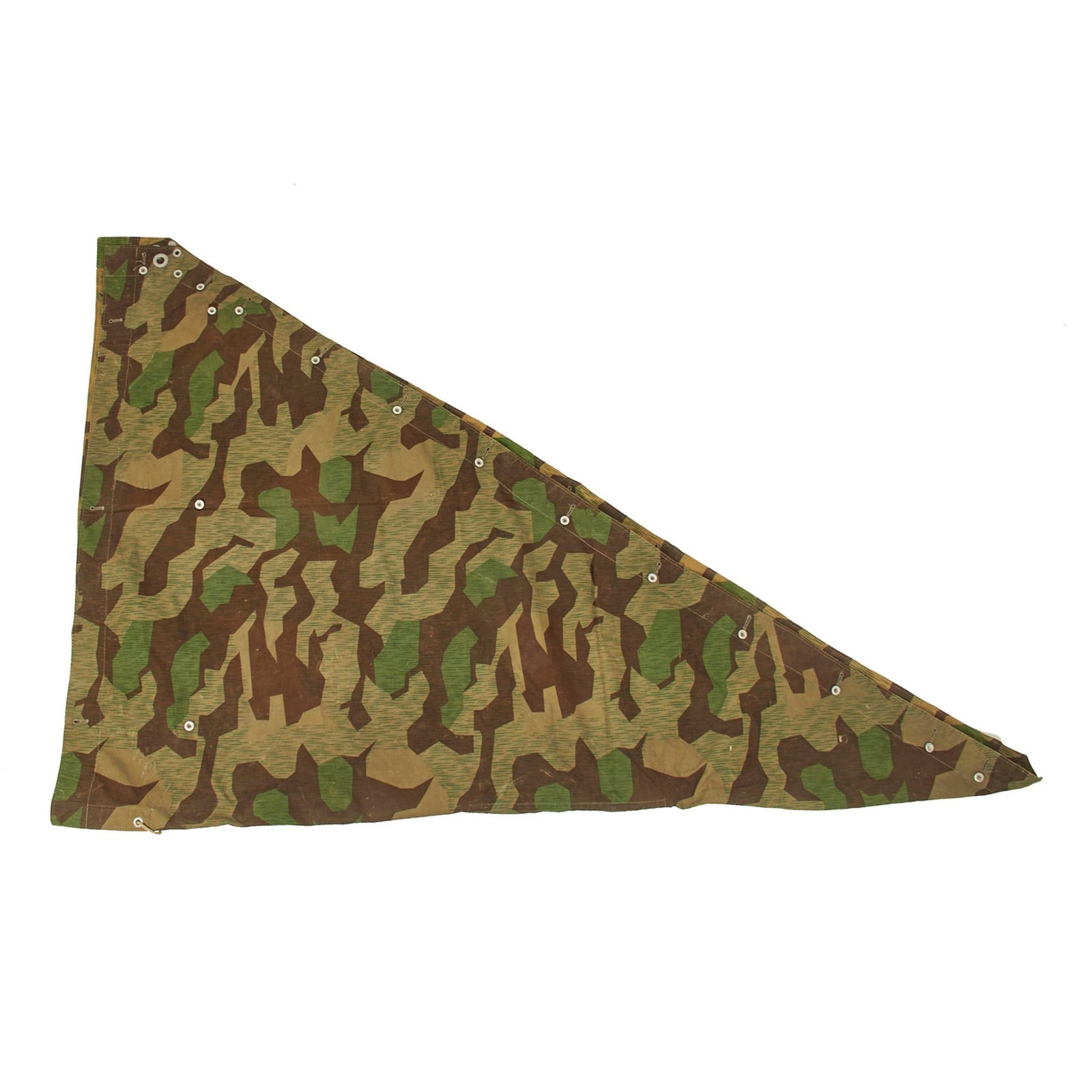 Buy Original German WWII 1939 dated Luftwaffe Zeltbahn Tent Quarter & Poncho in Splinter Pattern Reversible Camouflage - L.B.A. Marked | Original Firearms Antique For Sale
