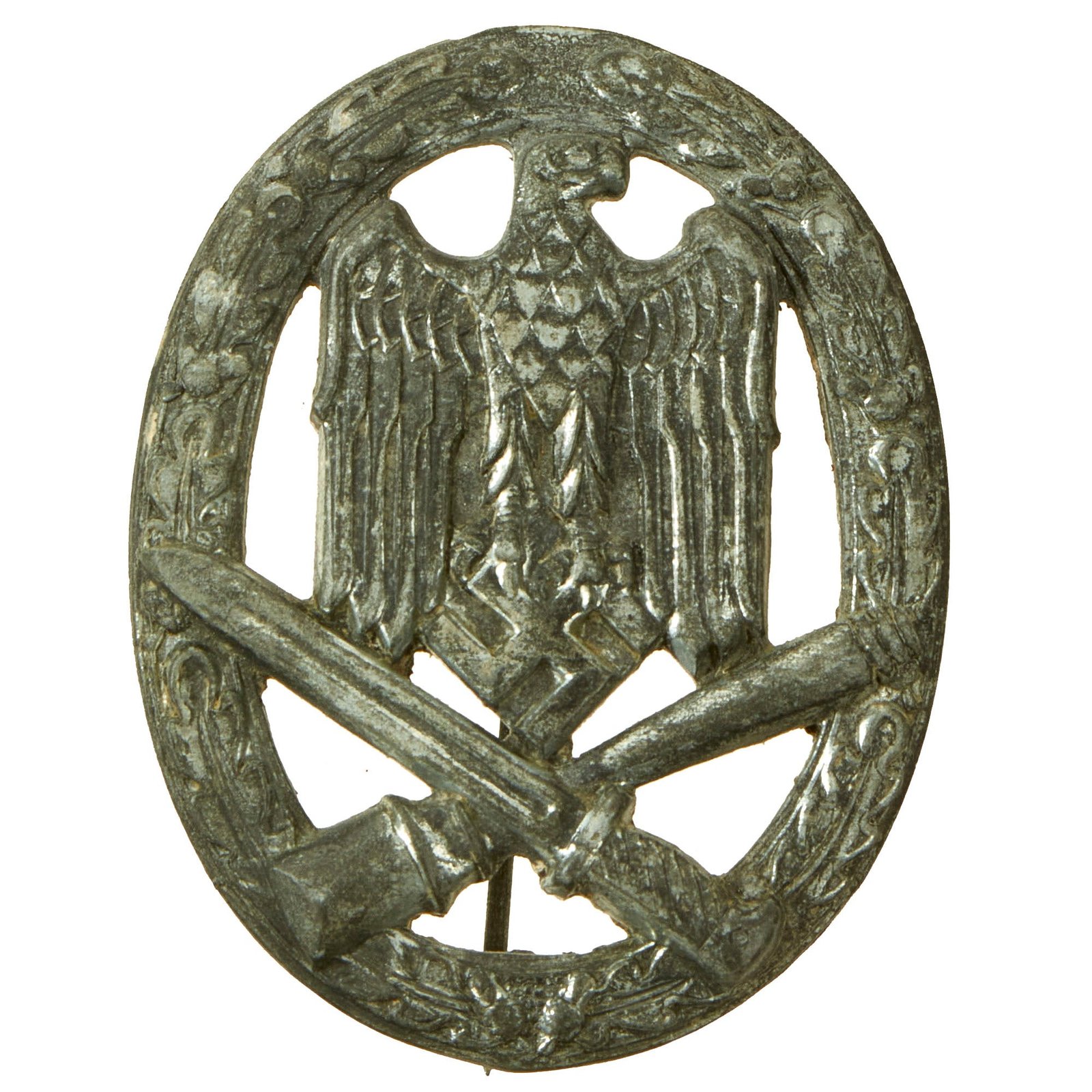 Buy Original German WWII Silver Grade General Assault Badge - Unmarked | Original Firearms Antique For Sale