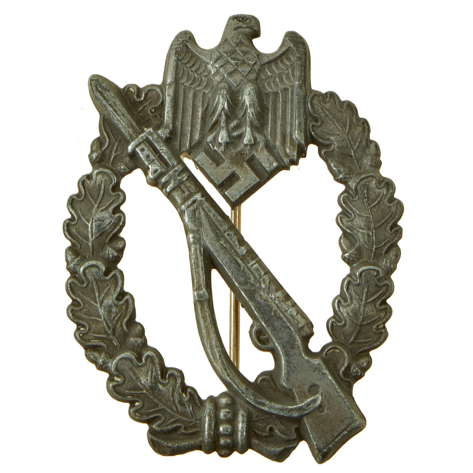 Buy Original German WWII Silver Grade Infantry Assault Badge by Sohni Heubach & Co. - dated 1941 | Original Firearms Antique For Sale