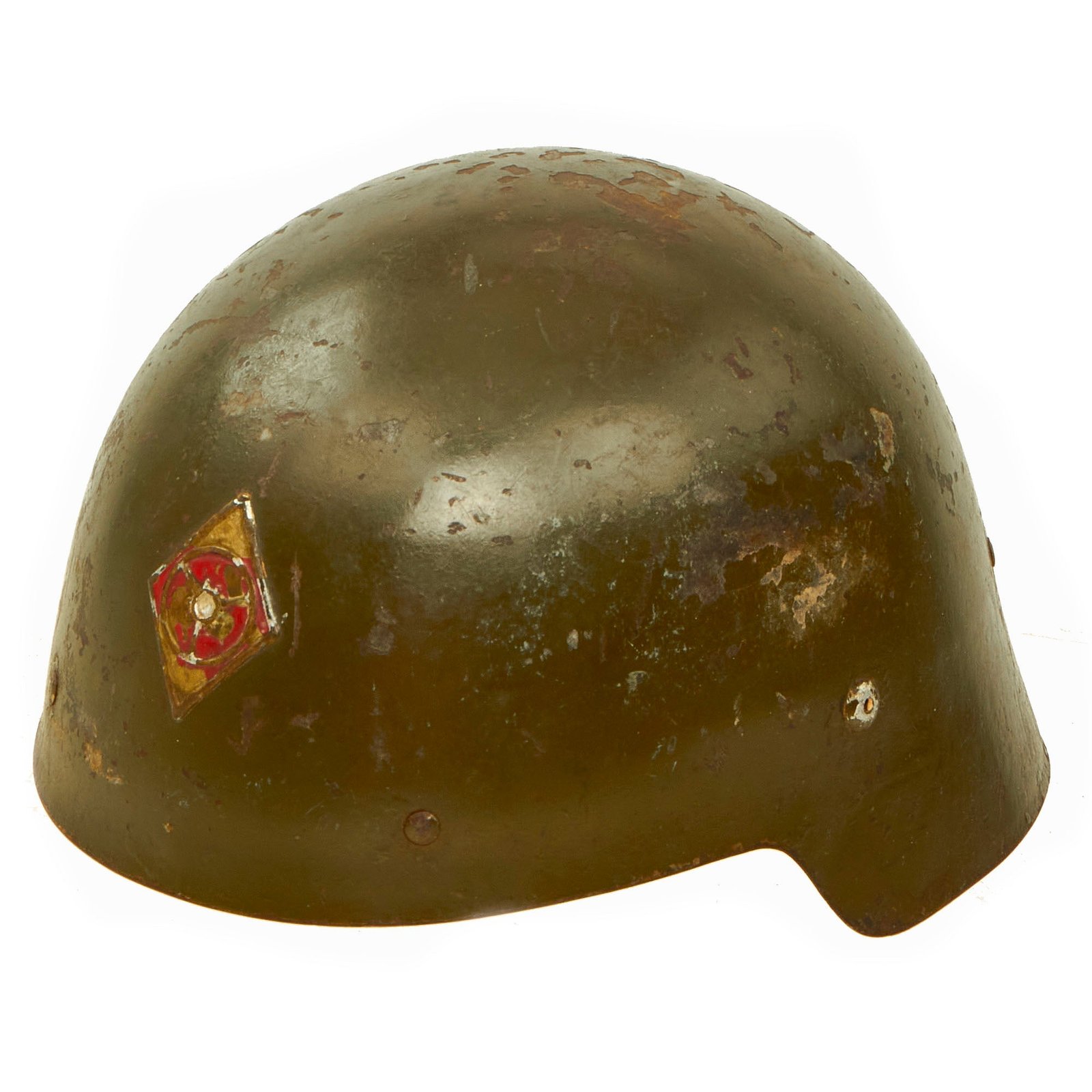 Buy Original Spanish Civil War / WWII Era Modelo M1921 “Sin Ala” Helmet With Liner | Original Firearms Antique For Sale