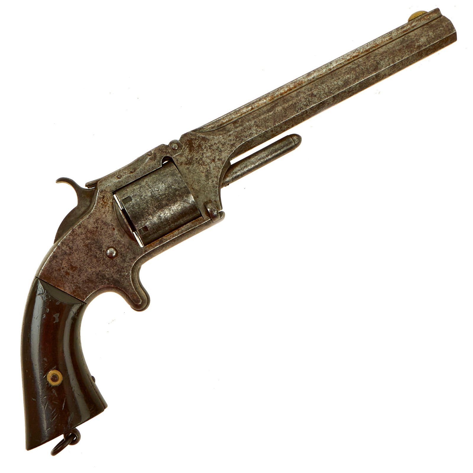 Buy Original Japanese Contract U.S. Smith & Wesson Model 2 Army .32cal Revolver with 6" Barrel - Matching Serial 59680 | Original Firearms Antique For Sale