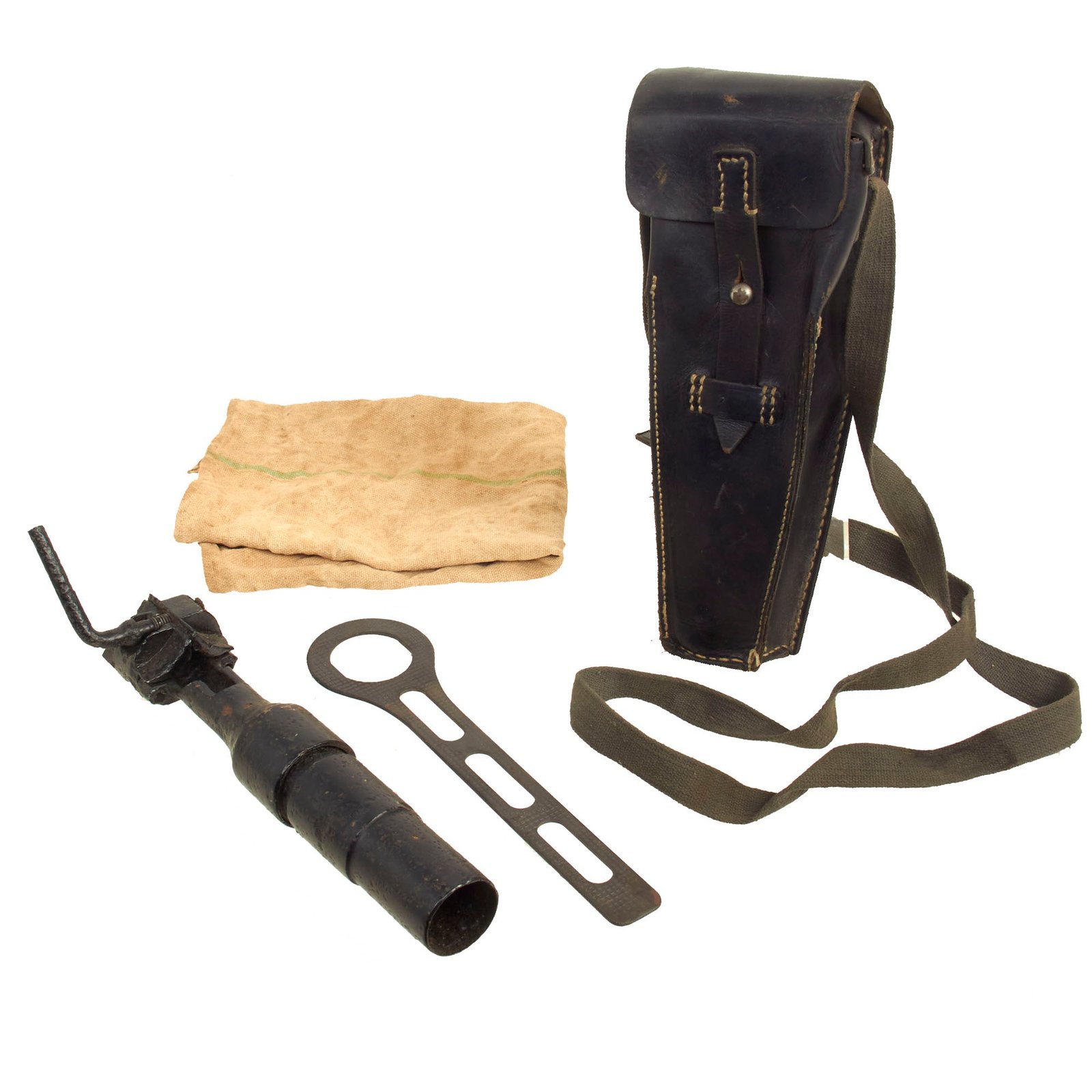 Buy Original German WWII Mauser k98k Schießbecher Grenade Launcher Set with Leather Case | Original Firearms Antique For Sale