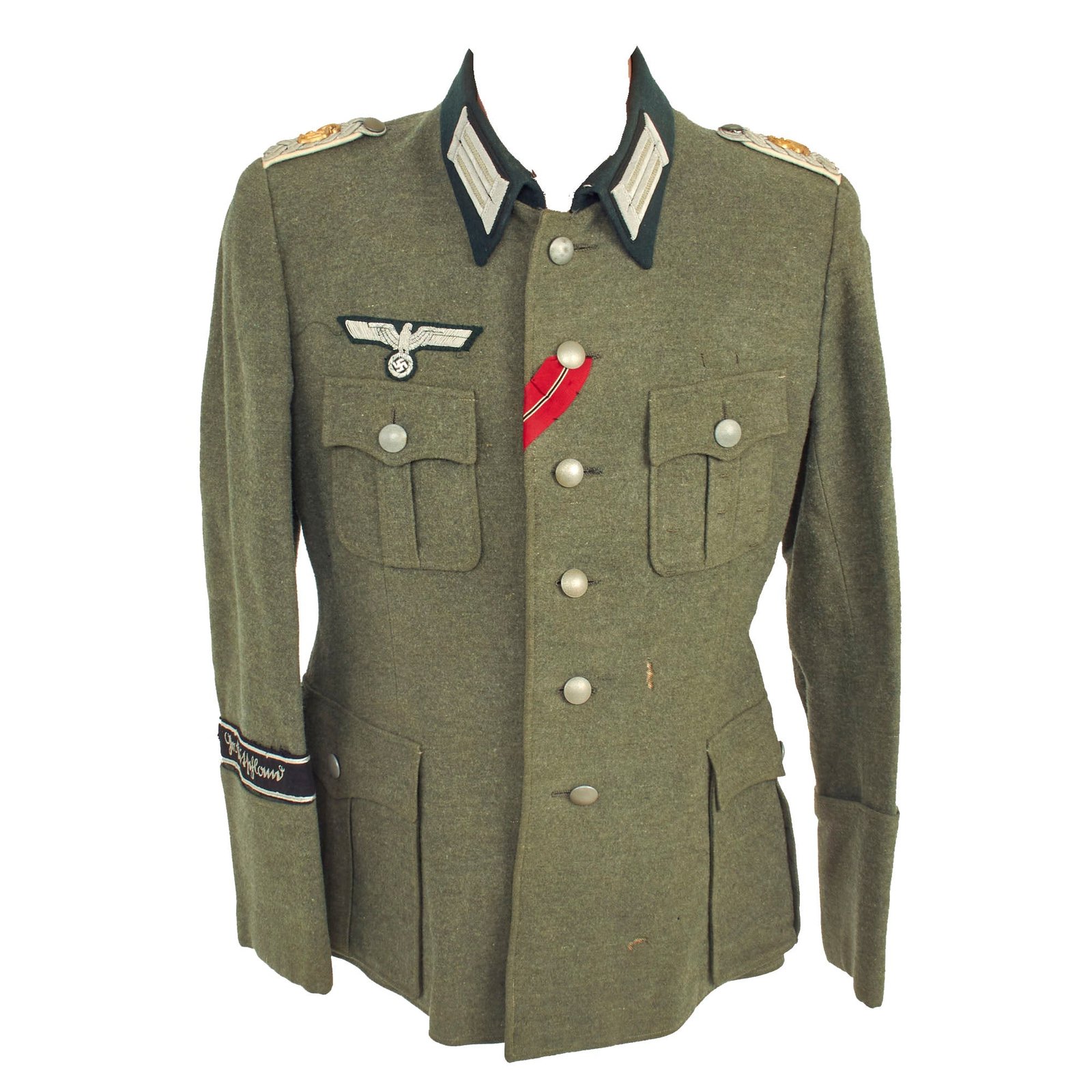 Buy Original German WWII Heer Army Großdeutschland Division Infantry Major Officer's M36 Field Uniform Tunic with 3rd Pattern Cuff Title | Original Firearms Antique For Sale