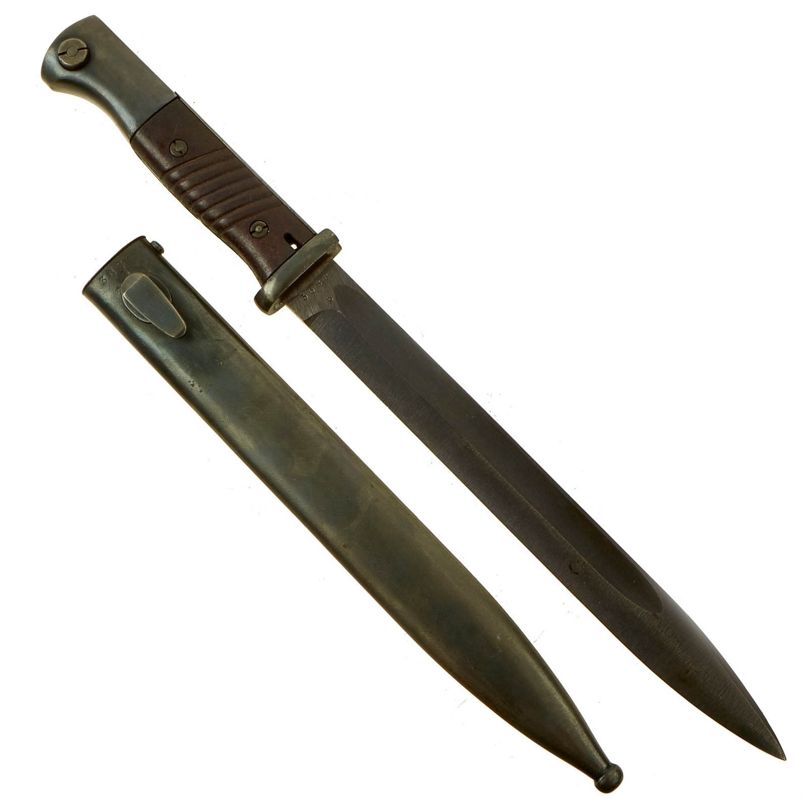 Buy Original German WWII 98k 1944 dated Bayonet by Carl Eickhorn with Scabbard - Matching Serial 3688b | Original Firearms Antique For Sale