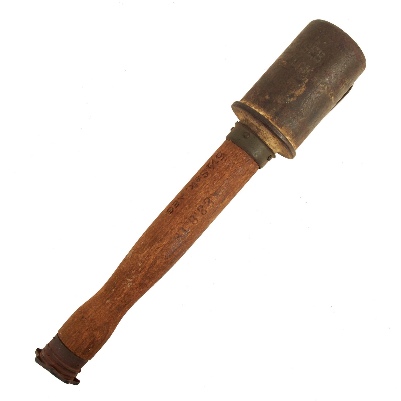 Buy Original Imperial German WWI M1917 Stick Grenade dated 1918 with Inert Fuse Assembly - Stielhandgranate M17 | Original Firearms Antique For Sale