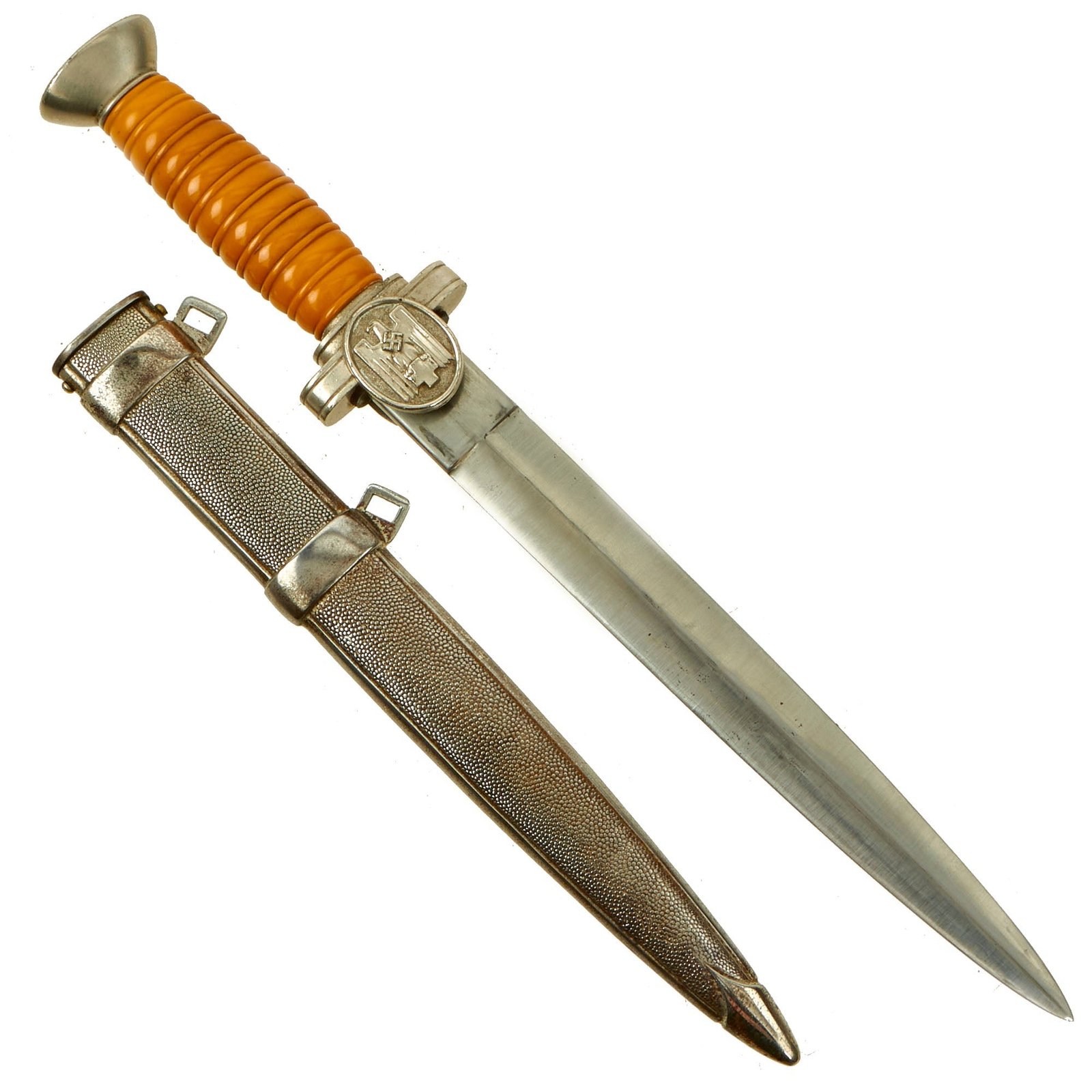 Buy Original German WWII DRK Red Cross Officer's Dagger with Scabbard - Deutsches Rotes Kreuz | Original Firearms Antique For Sale