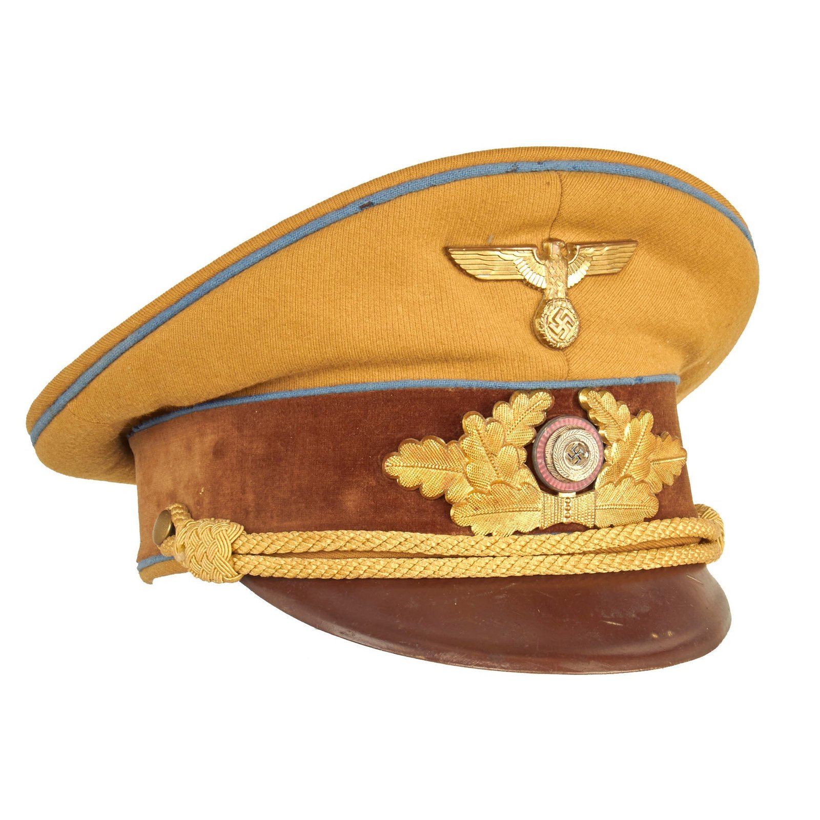 Buy Original German WWII NSDAP Ortsgruppe Local Group Level Political Leader's Visor Cap with RZM Tag | Original Firearms Antique For Sale