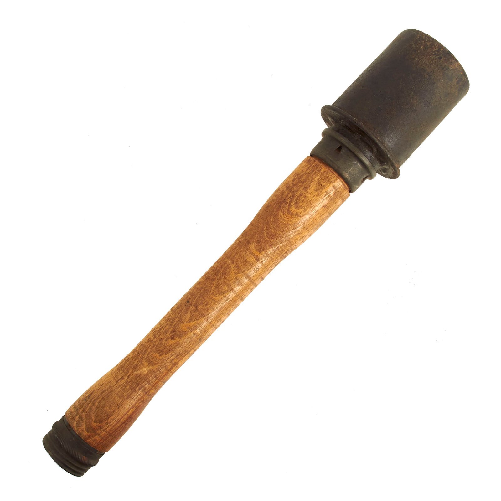 Buy Original German WWII Inert M24 Stick Grenade Dated 1943 by Metallwarenfabrik Siegwerk Gebrüder Schuppener - Stielhandgranate | Original Firearms Antique For Sale