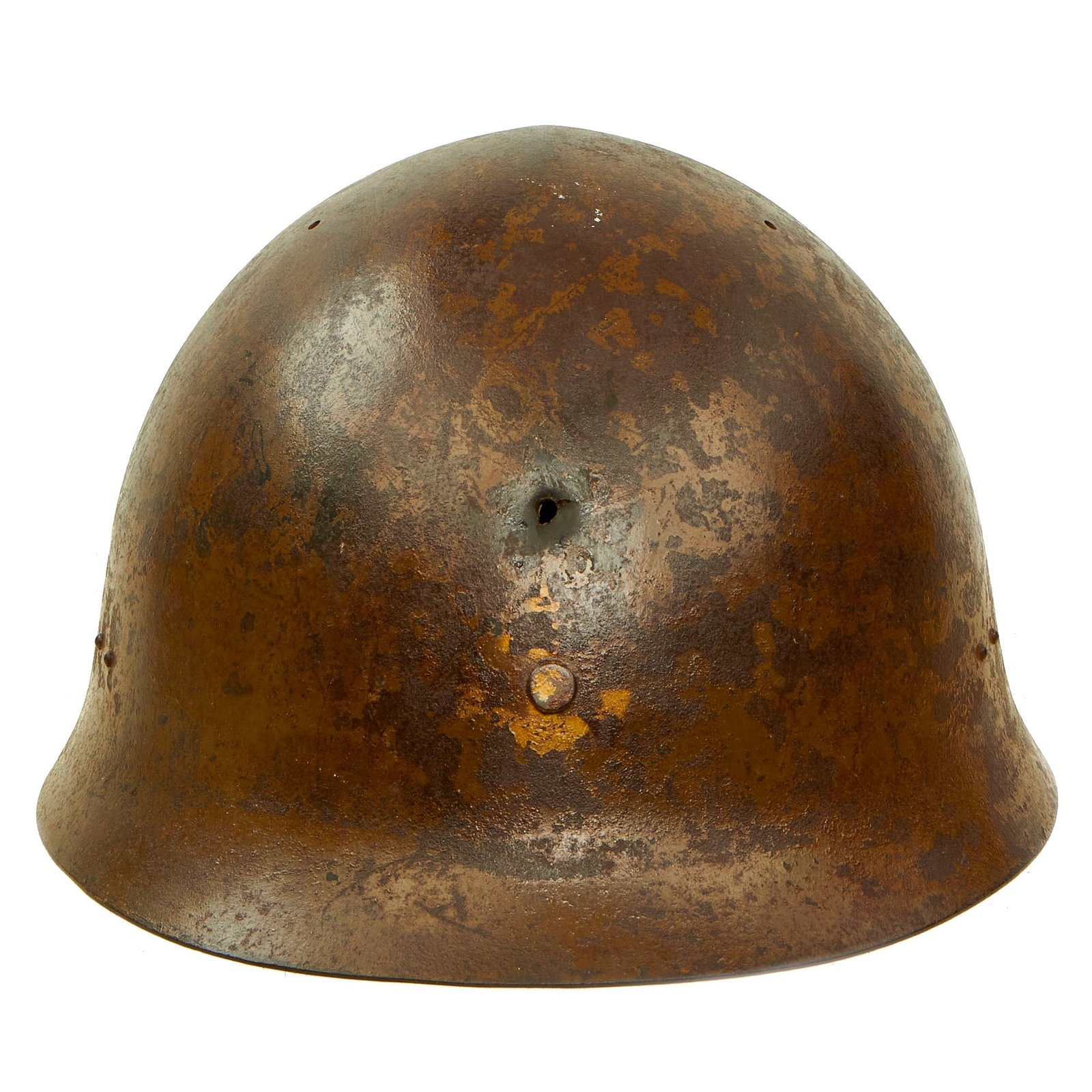 Buy Original Japanese WWII Type 90 Special Naval Landing Forces Helmet with Complete Liner - Tetsubo | Original Firearms Antique For Sale