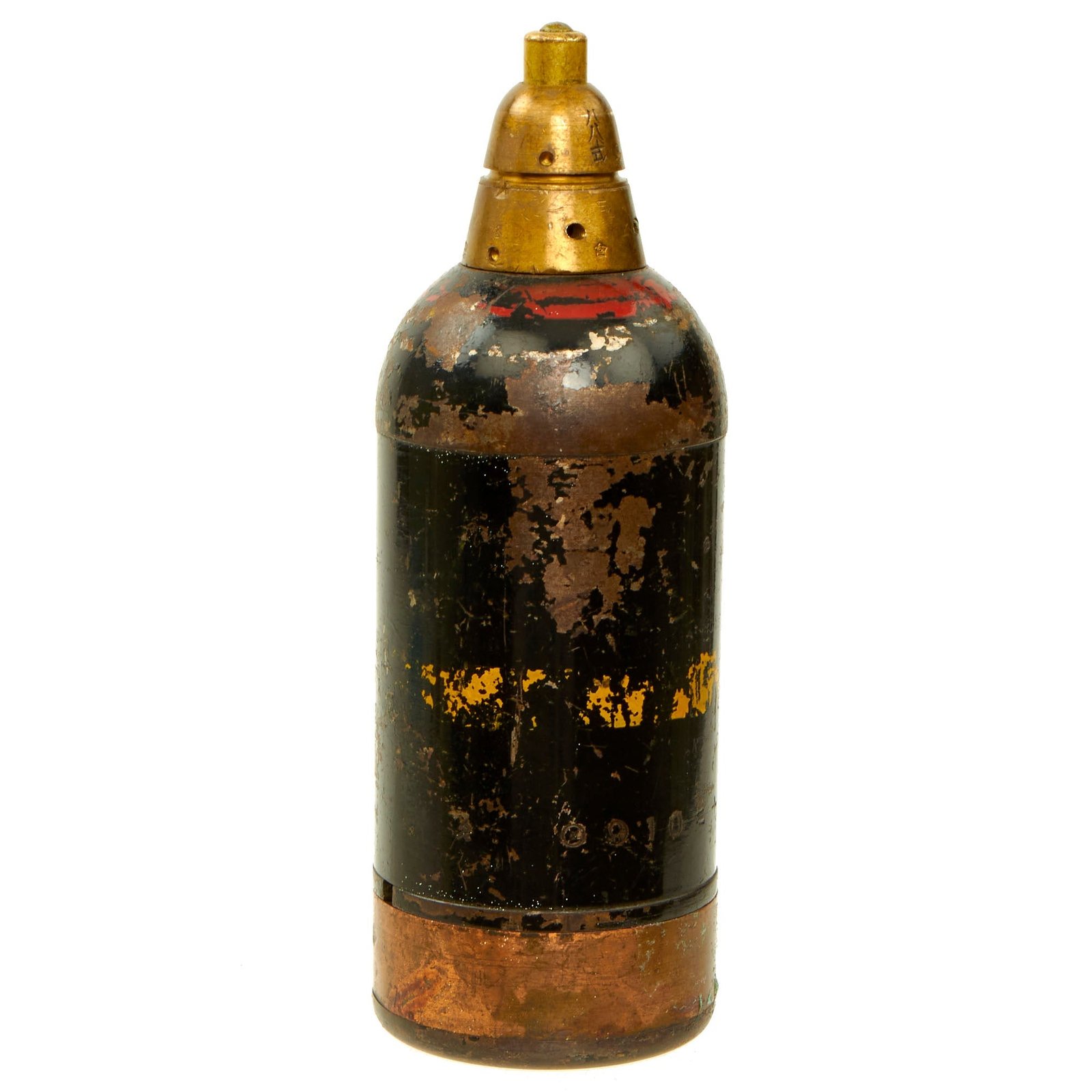 Buy Original Japanese WWII Type 89 Knee Mortar 50mm Grenade Discharger Inert Round - Dated 1942 | Original Firearms Antique For Sale