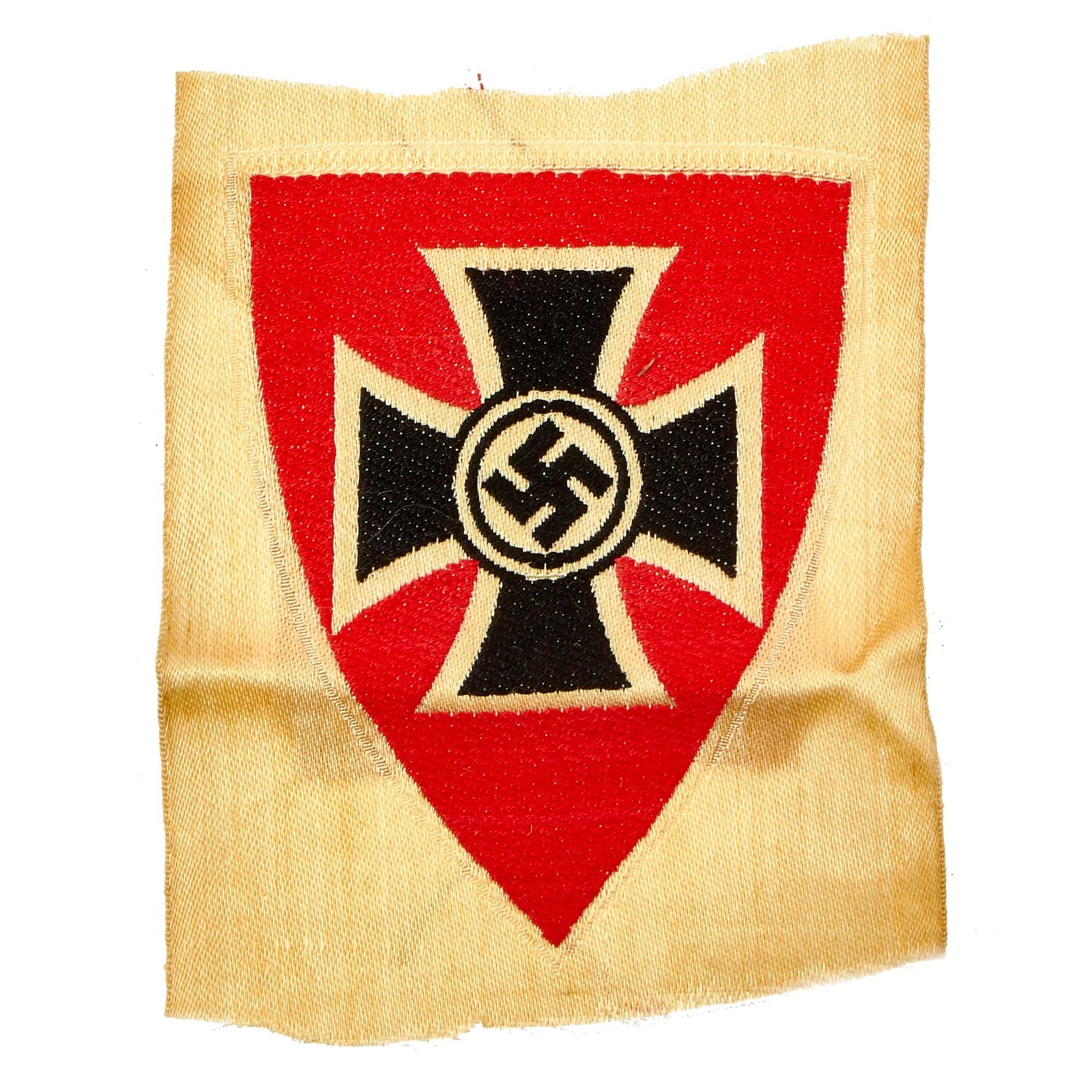 Buy Original German WWII National Socialist State Veteran's Association BeVo Armband & Sleeve Insignia - NSRKB | Original Firearms Antique For Sale