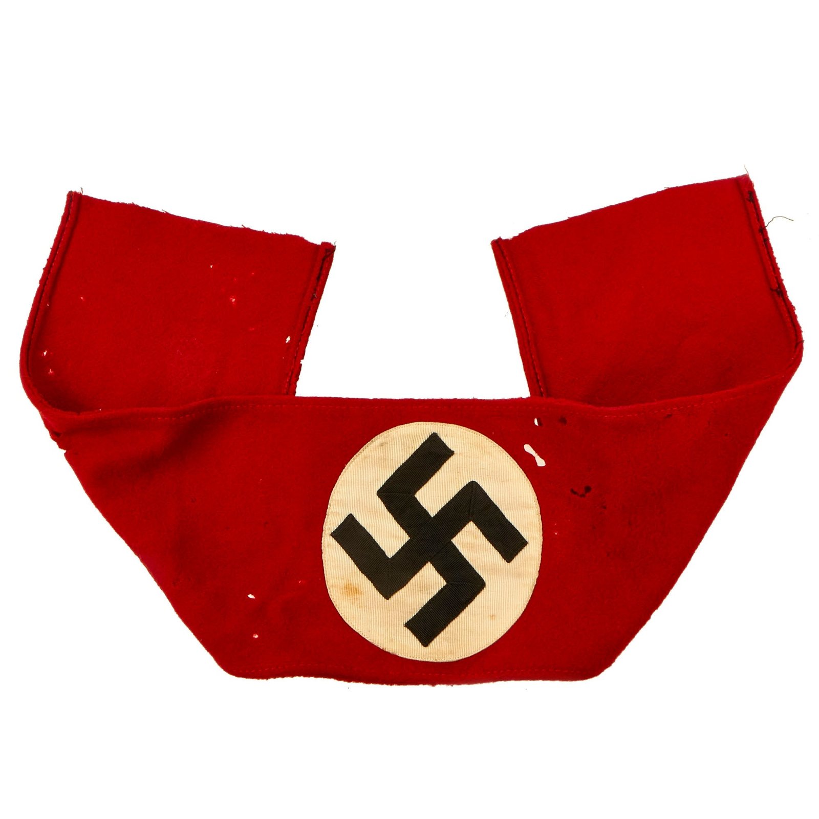 Buy Original German WWII Named and Identified SS LAH Member Wool and Rayon Multi Piece Armband | Original Firearms Antique For Sale