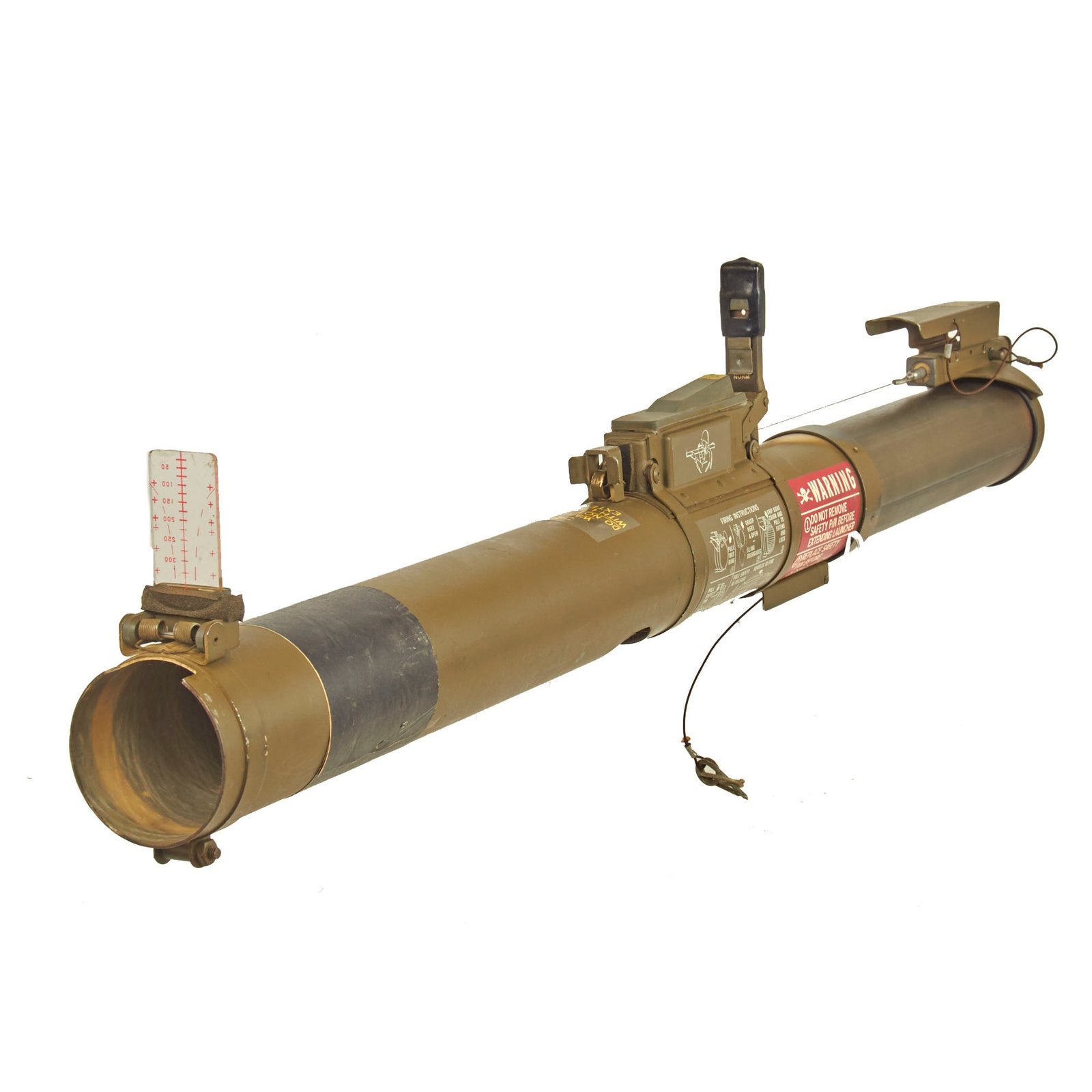 Buy Original U.S. Vietnam War INERT Rare Gen 1 M72 Light Anti-Armor Weapons LAW Tube - Dated 1968 | Original Firearms Antique For Sale