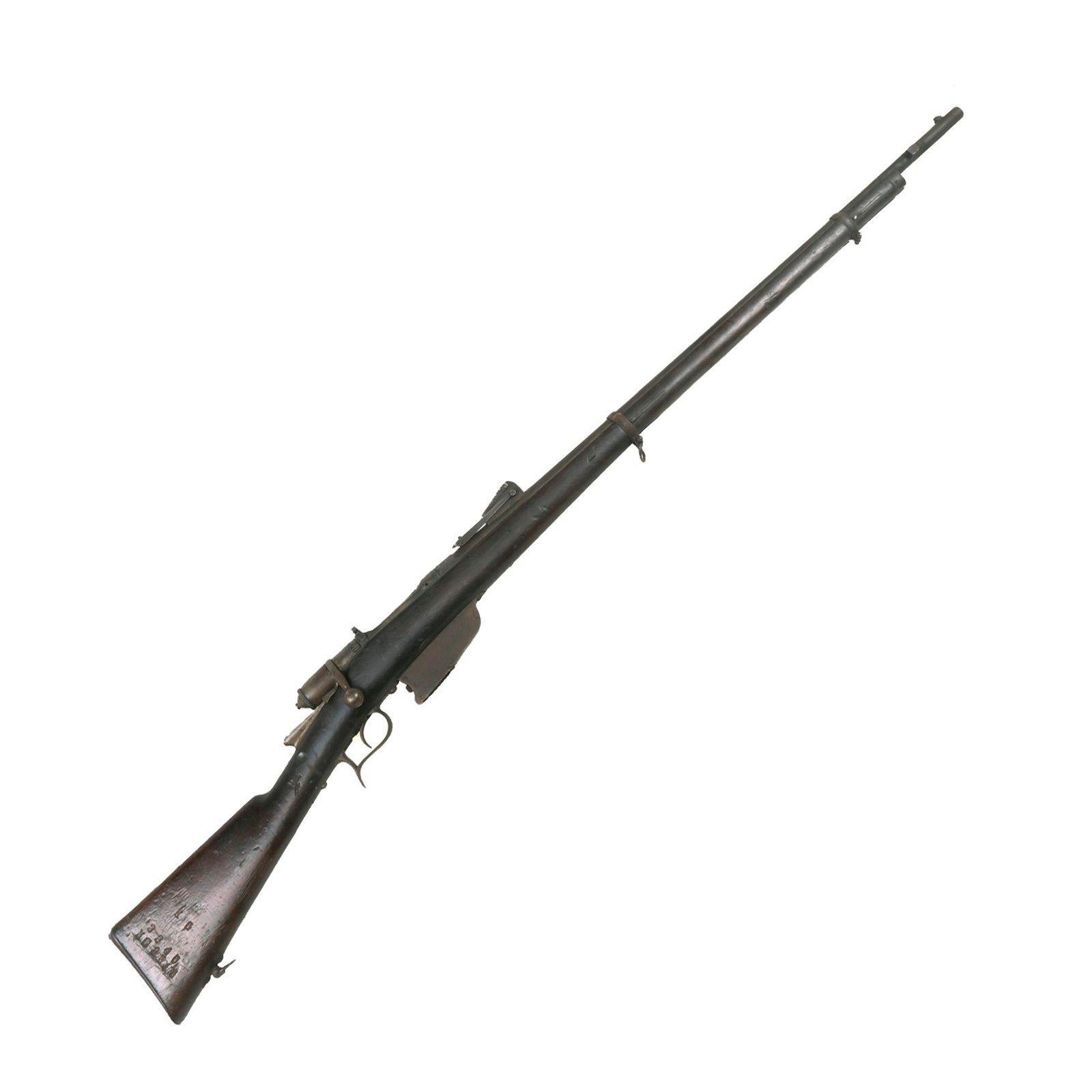 Buy Original Italian Vetterli M1870/87/15 Infantry Rifle Serial KG 2245 by Terni with Deactivated Barrel - Dated 1886 | Original Firearms Antique For Sale