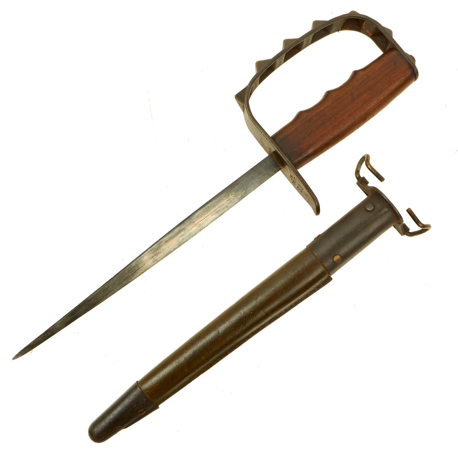 Buy Original U.S. WWI M1917 Trench Knife by L.F. & C. dated 1917 with Scabbard by Jewell dated 1918 | Original Firearms Antique For Sale