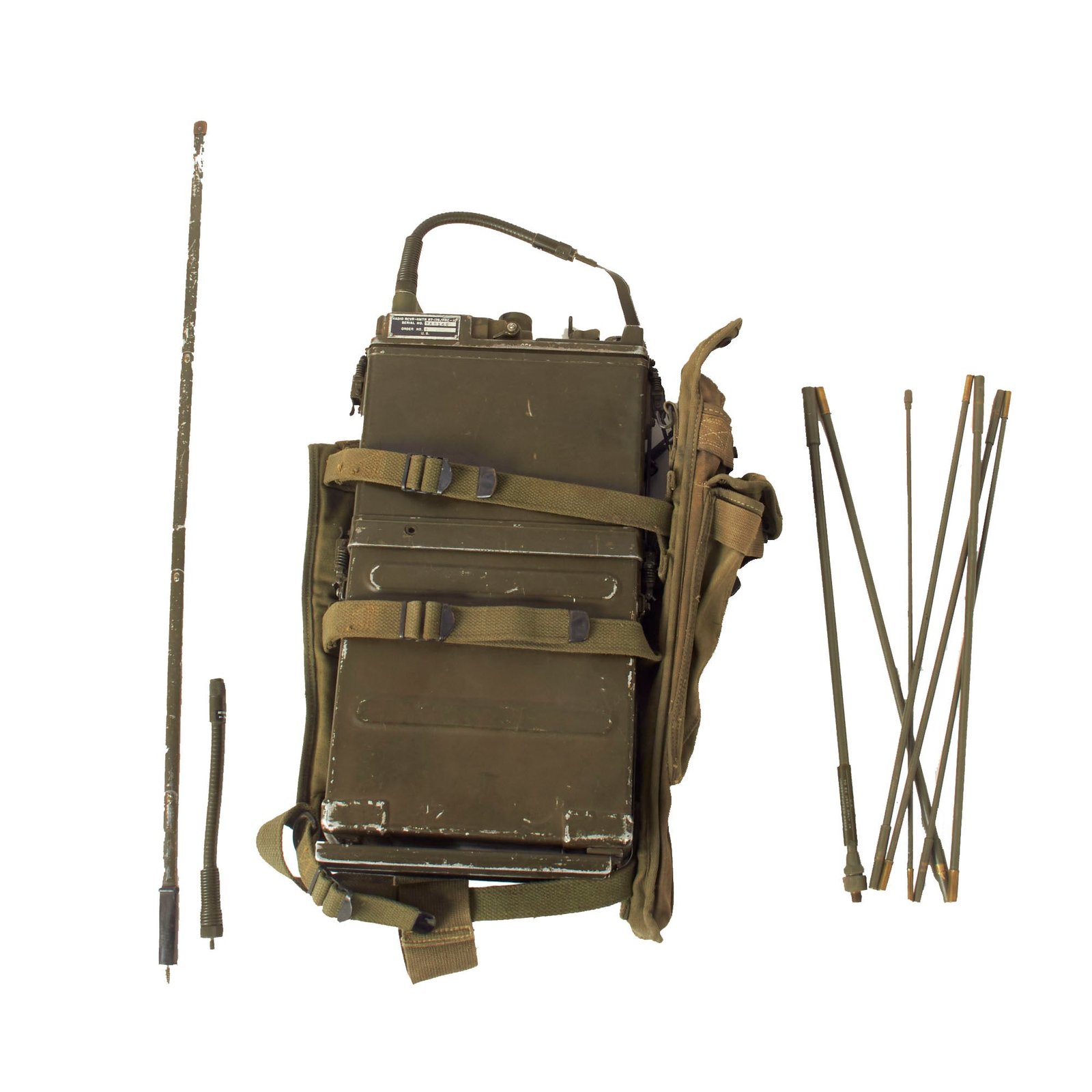 Buy Original U.S. Korean & Vietnam War Era RT-176 AN/PRC-10 Backpack Radio Rig - Serial No. TAD149 | Original Firearms Antique For Sale