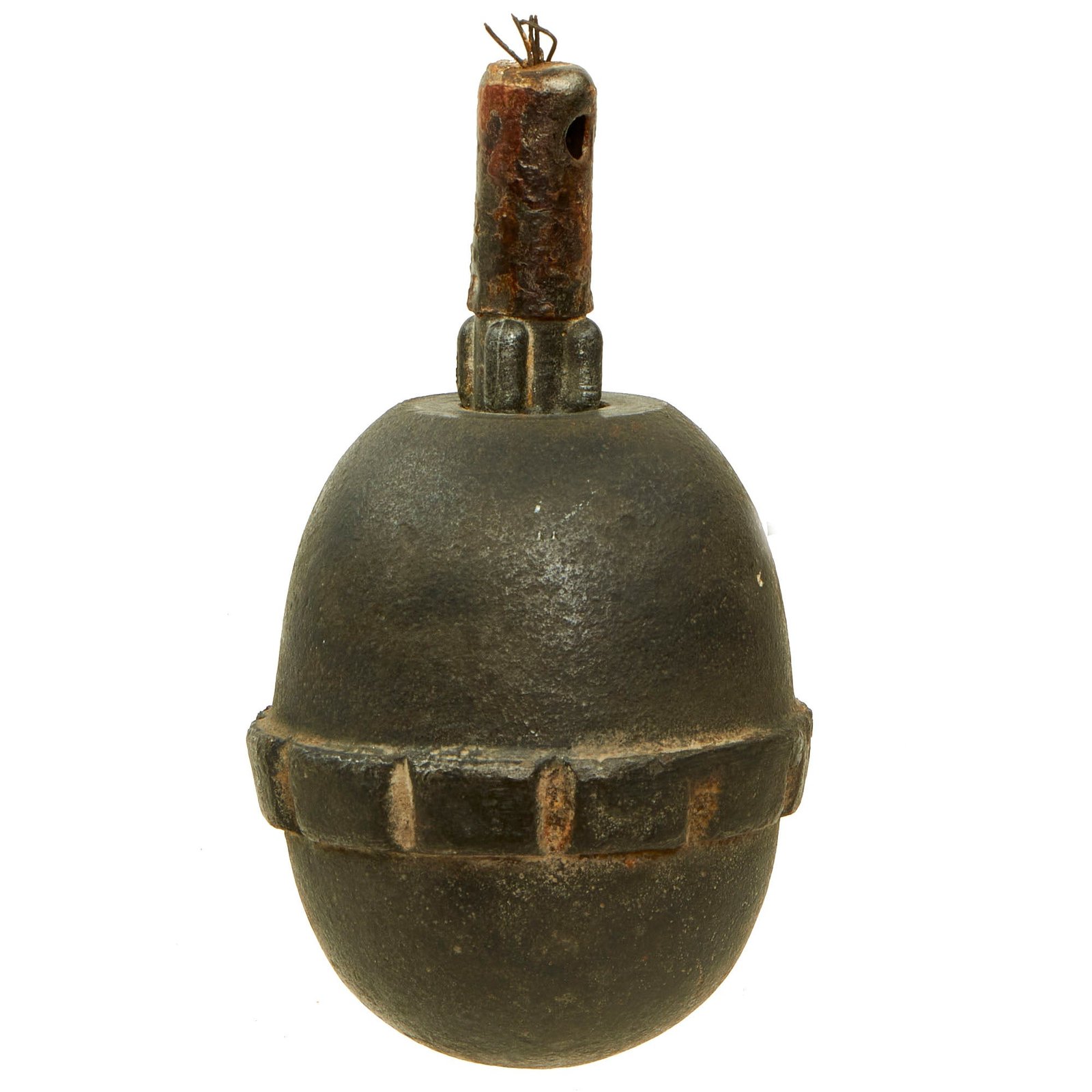 Buy Original German WWI Model 1917 n/A Inert Egg Hand Fragmentation Grenade - Eierhandgranate | Original Firearms Antique For Sale