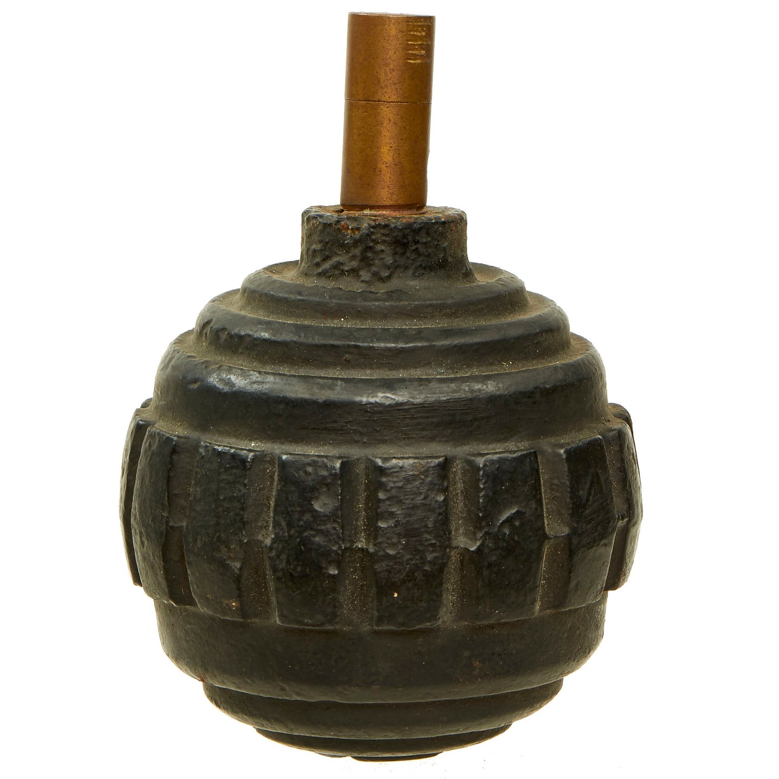 Buy Original German WWI Model 1915 n/A Ball Hand Fragmentation Inert Grenade - Kugelhandgranate | Original Firearms Antique For Sale