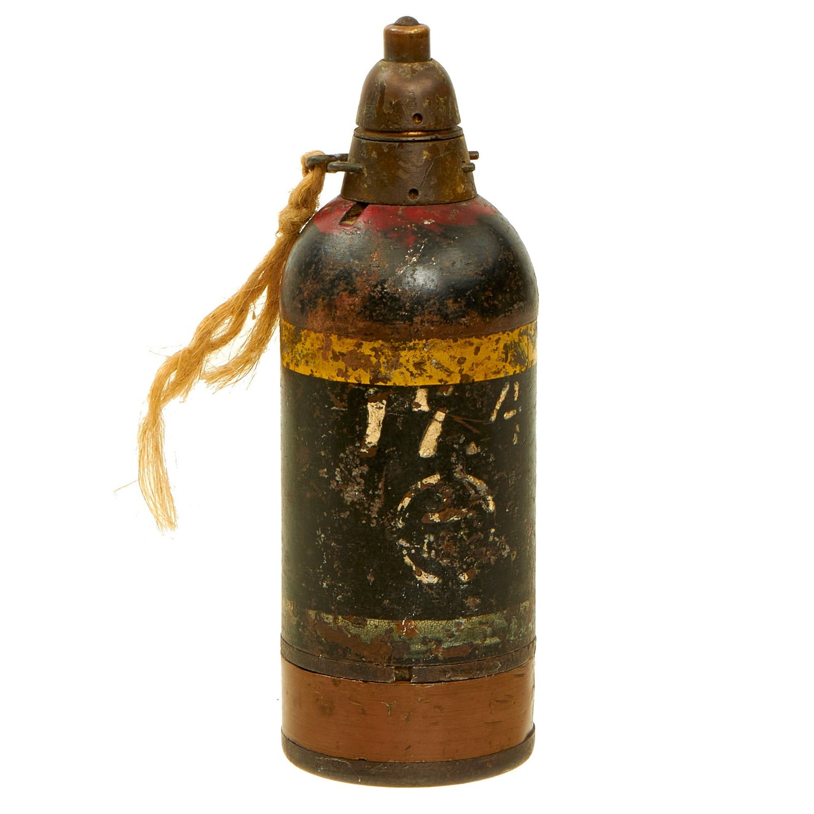 Buy Original Japanese WWII Type 89 Knee Mortar 50mm Grenade Discharger Inert Round - Dated 1942 | Original Firearms Antique For Sale