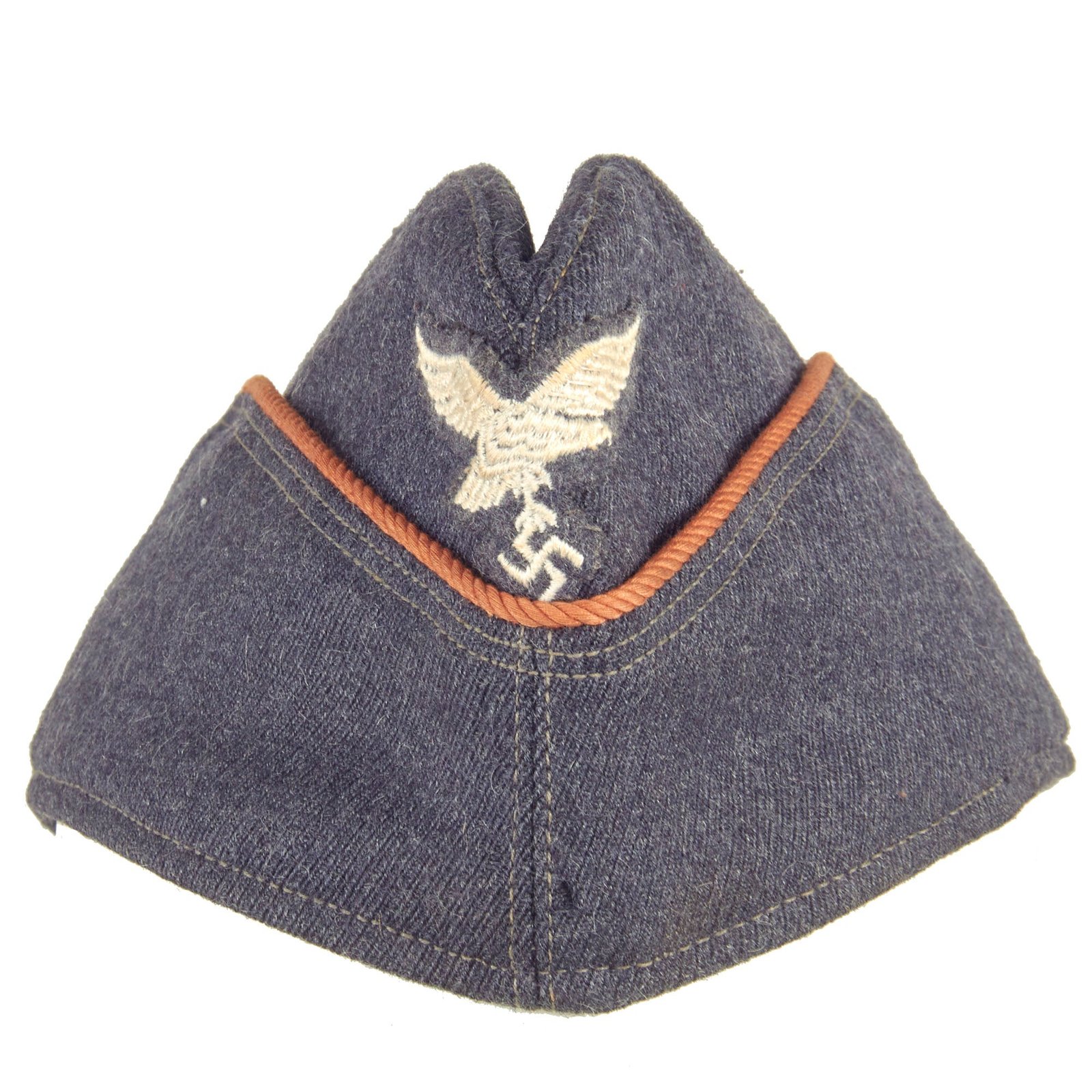 Buy Original German WWII 1942 Dated Air Signals Wehrmacht Helferin Female Auxiliary M38 Overseas Cap by ALMI - size 56 | Original Firearms Antique For Sale