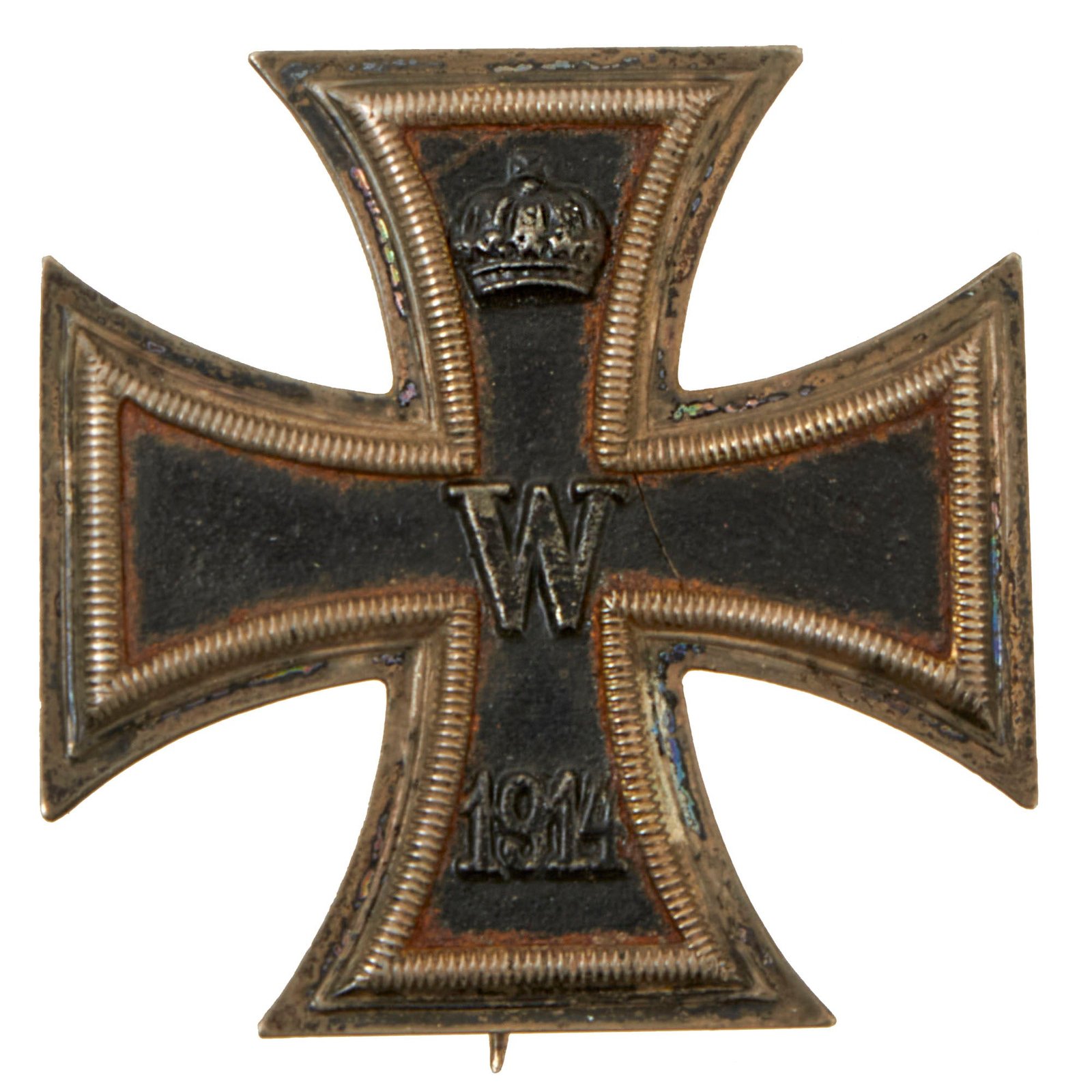 Buy Original Imperial German Engraved Iron Cross 1st Class EKI to Dr. Otto Meisenbach - Silver Marked 800 | Original Firearms Antique For Sale
