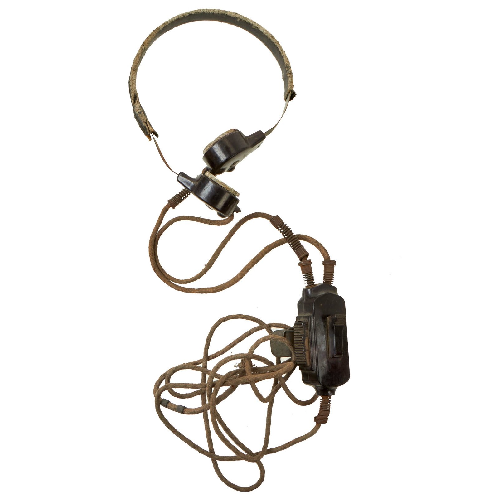 Buy Original German WWII Panzer Armored Vehicle Model B Throat Mic | Original Firearms Antique For Sale