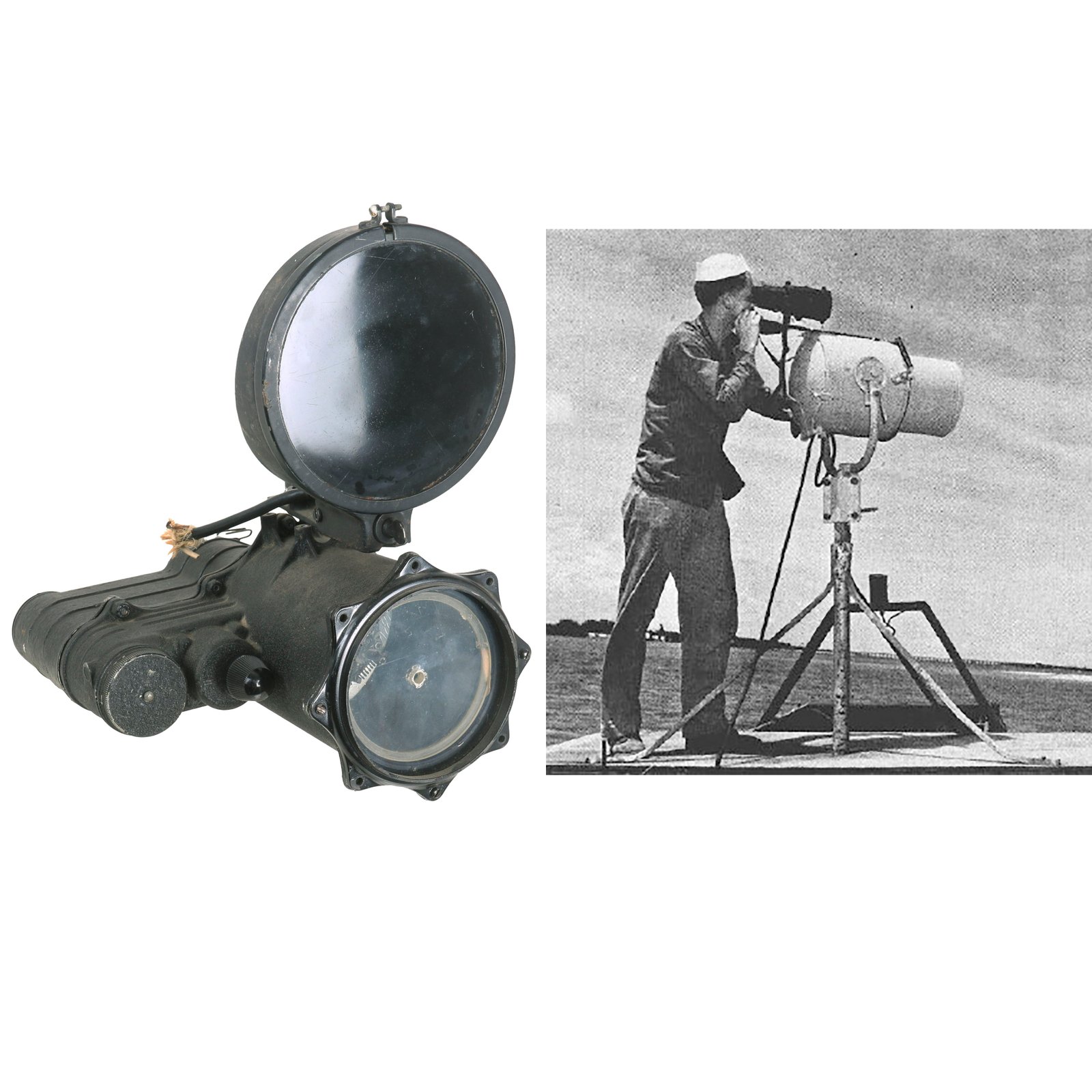 Buy Original U.S. WWII Era Navy Department Bureau Of Ships US/C-3 Model M1-2558 Infrared Signaling Telescope by Radio Corporation of America - “Nancy Hanks” | Original Firearms Antique For Sale