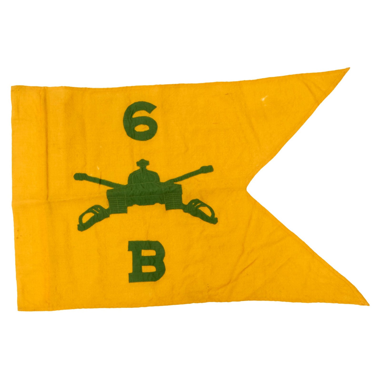 Buy Original U.S. Vietnam War-Era 6th Armored Cavalry Regiment Swallowtail Guidon - Dated 1959 - 30” x 19” - Formerly Part of the A.A.F. Tank Museum | Original Firearms Antique For Sale