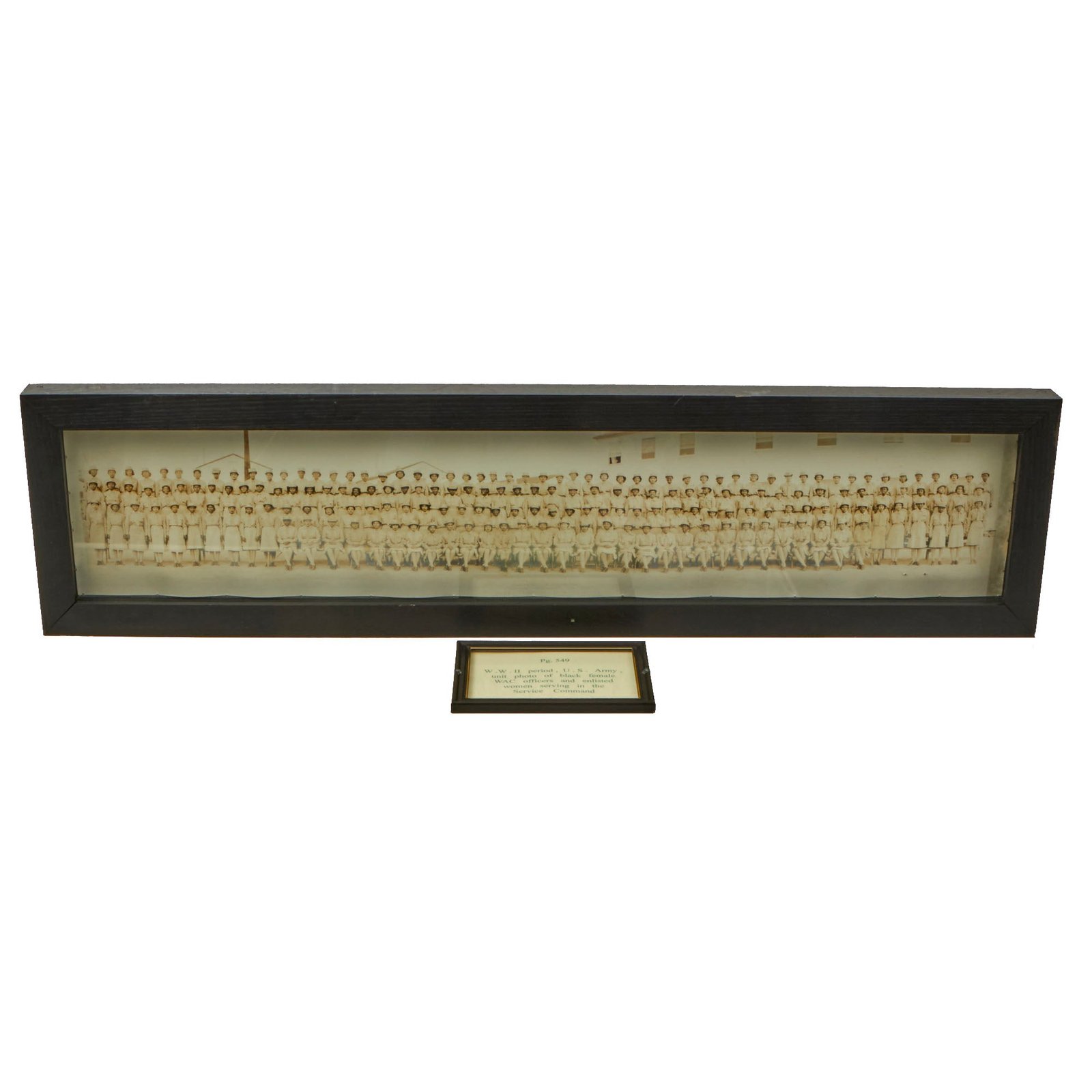 Buy Original U.S. WWII 6888th Central Postal Directory Battalion "Six Triple Eight" African American Women’s Army Corps Enlisted Yard Long Photograph - 42” x 10 ½” | Original Firearms Antique For Sale