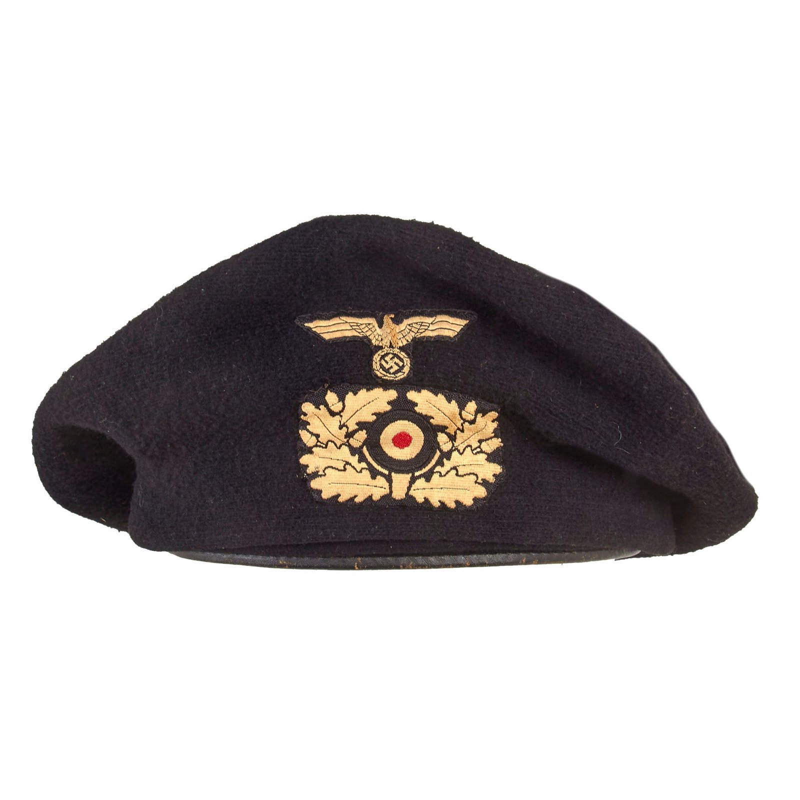 Buy Original Rare German WWII M1934 Schutzmütze Panzer "Beret" Protective Hat by EREL Robert Lubstein - Size 56 | Original Firearms Antique For Sale