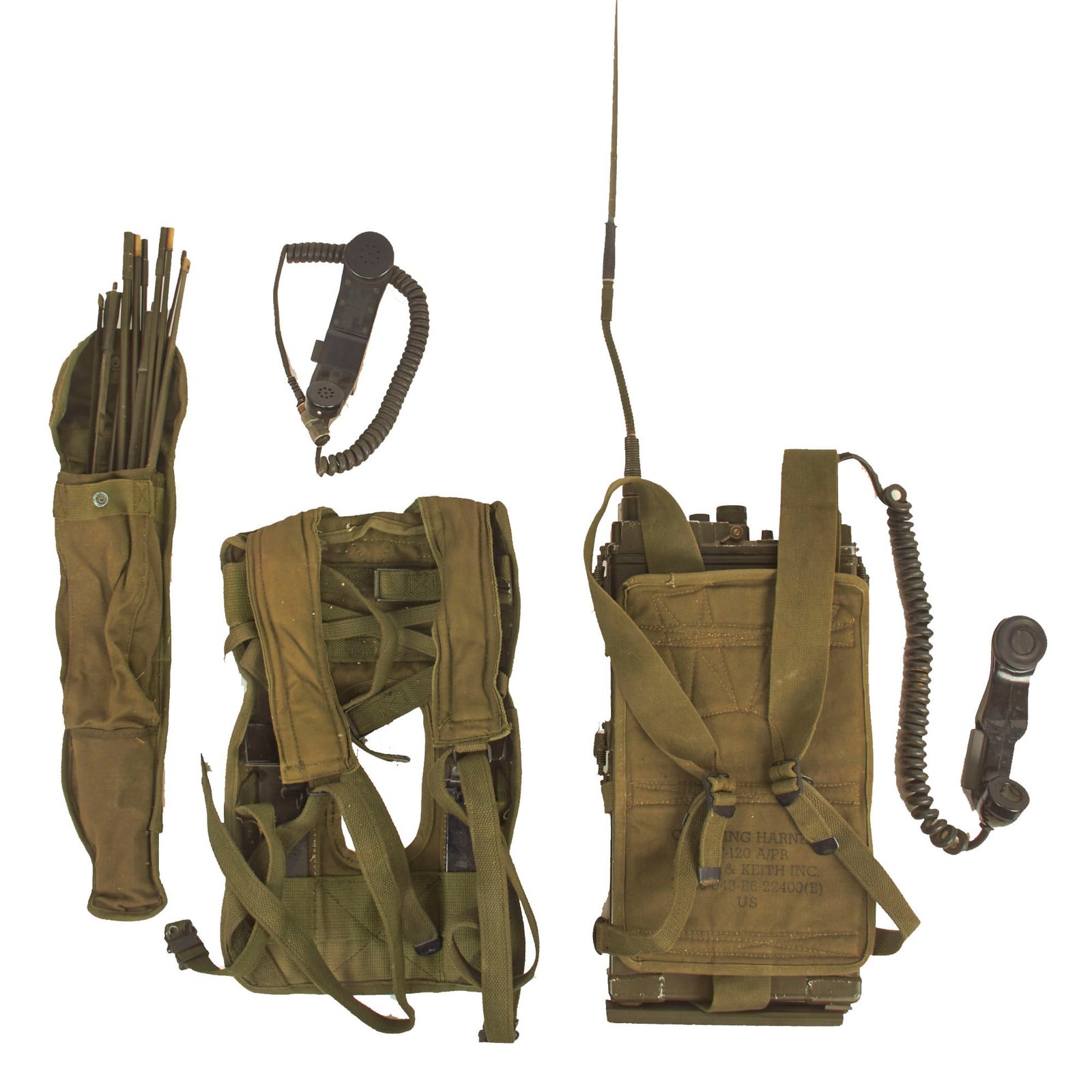 Buy Original U.S. Korean & Vietnam War Era RT-176 AN/PRC-10 Backpack Radio Rig | Original Firearms Antique For Sale