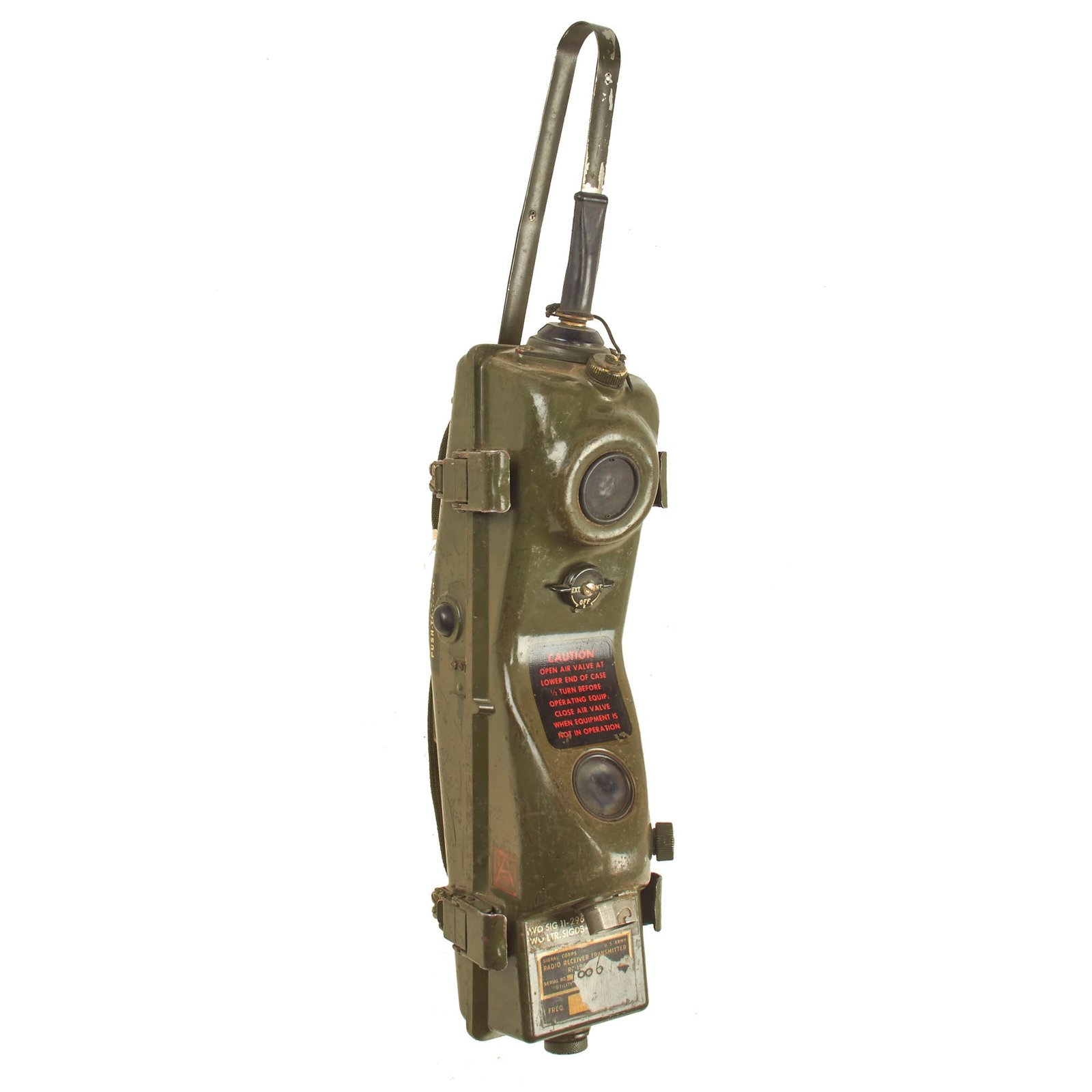 Buy Original U.S. Vietnam War Era RT-196/PRC-6 Radio Receiver Transmitter Walkie Talkie | Original Firearms Antique For Sale