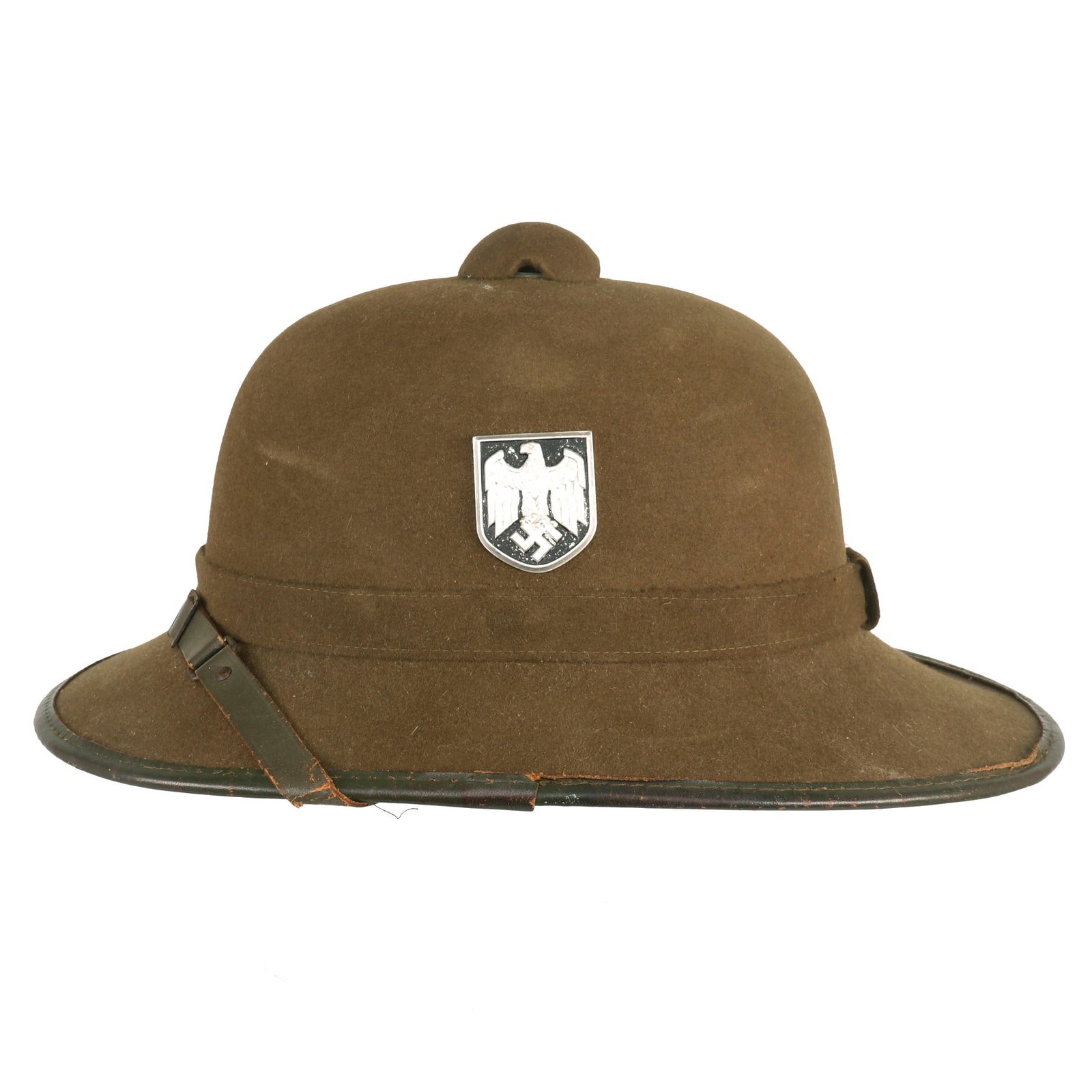 Buy Original German WWII 1942 Dated 2nd Model Afrikakorps DAK Sun Helmet by J. H. Soffel - Size 57cm | Original Firearms Antique For Sale