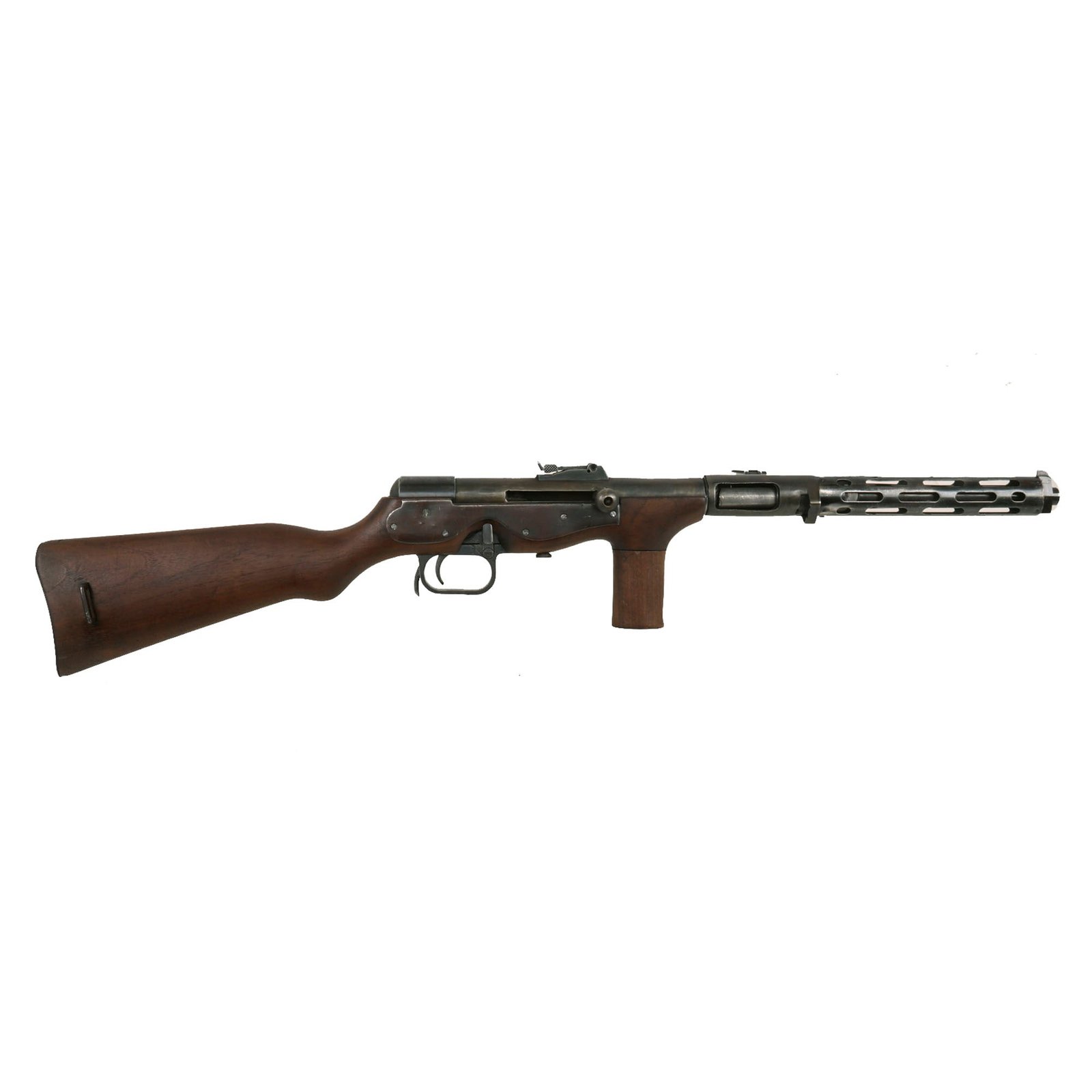 Buy Original German Pre-WWII ERMA EMP Display Sub Machine Gun with Spanish Civil Guard Marked Magazine - Serial D-6112 | Original Firearms Antique For Sale