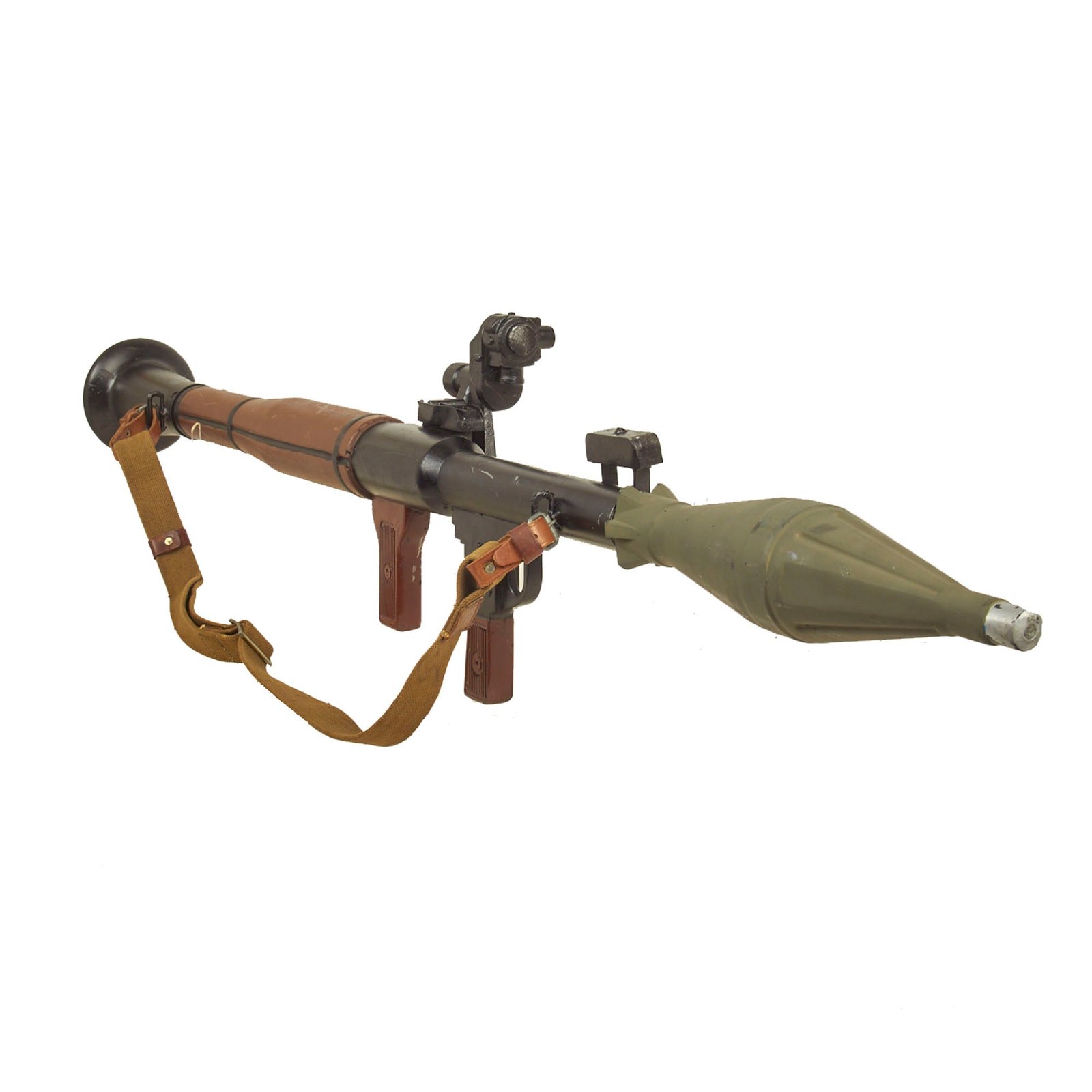 Buy Original U.S. Vietnam Era Rubber Training Aid Russian RPG-7B Rocket Propelled Grenade Launcher From Training Sustainment Command Ft Knox - Inert | Original Firearms Antique For Sale