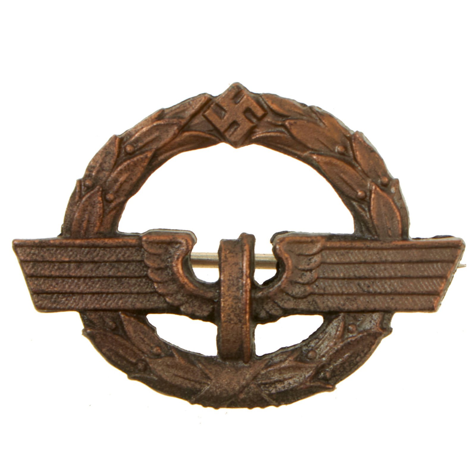 Buy Original German WWII Deutsches Reichsbahn National Railway Bronze Grade Female Staff Service Badge | Original Firearms Antique For Sale