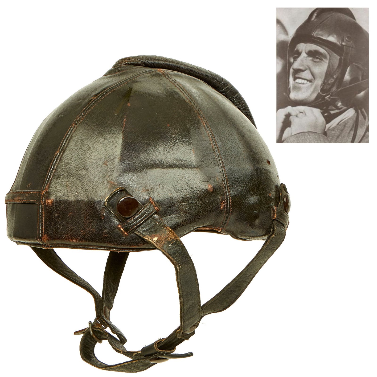 Buy Original German WWII Pilot Flight Protection Helmet SSK 90 by Siemens - Complete | Original Firearms Antique For Sale