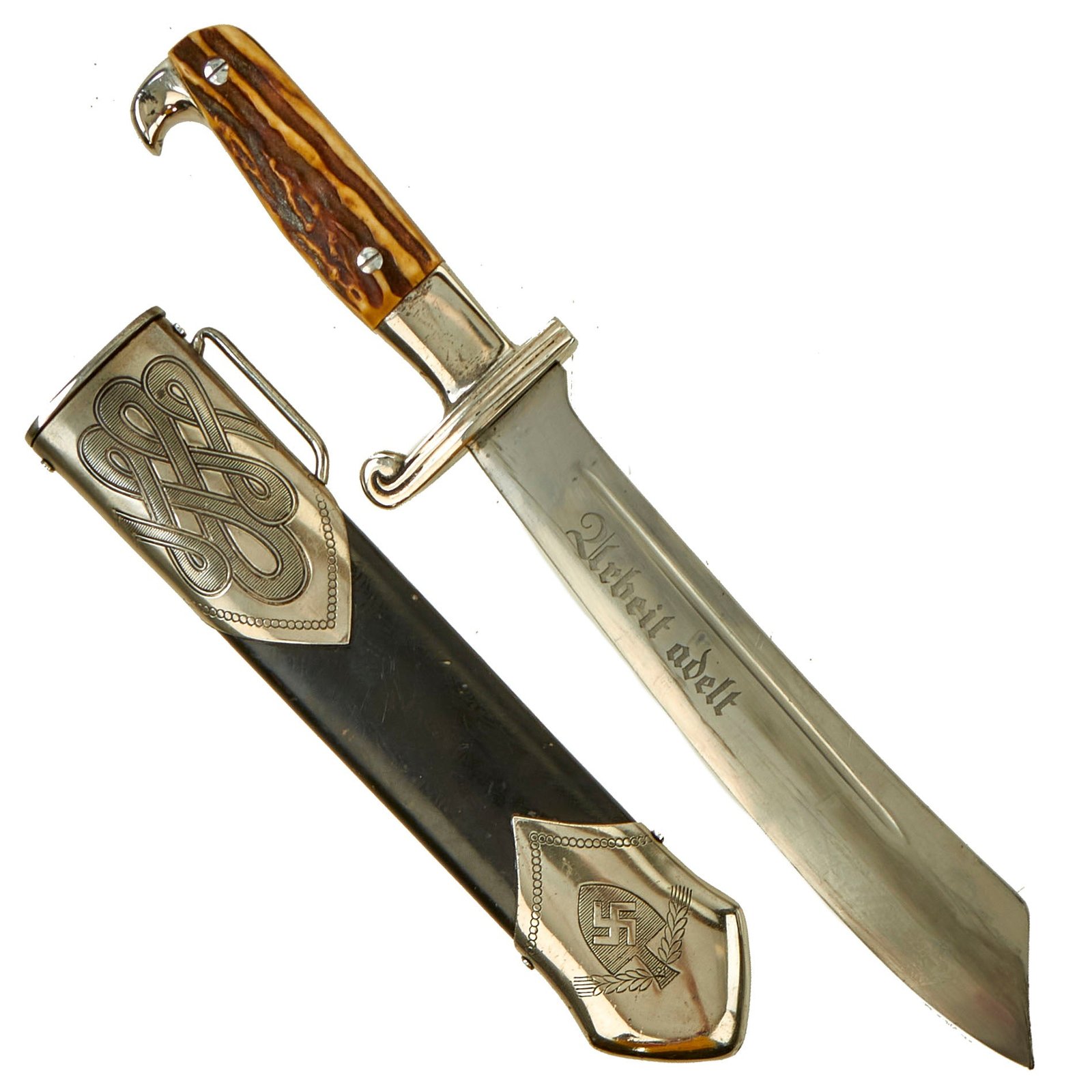Buy Original German Pre-WWII RAD Labor Corps Enlisted Mans Hewer by Carl Julius Krebs with Scabbard | Original Firearms Antique For Sale