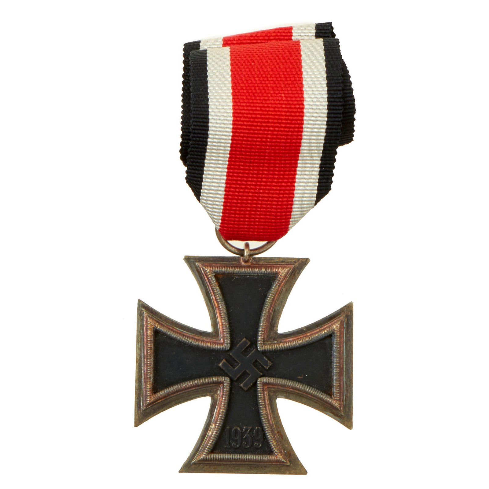 Buy Original German WWII Wehrmacht Iron Cross 2nd Class 1939 with Ribbon - Unmarked - EKII | Original Firearms Antique For Sale