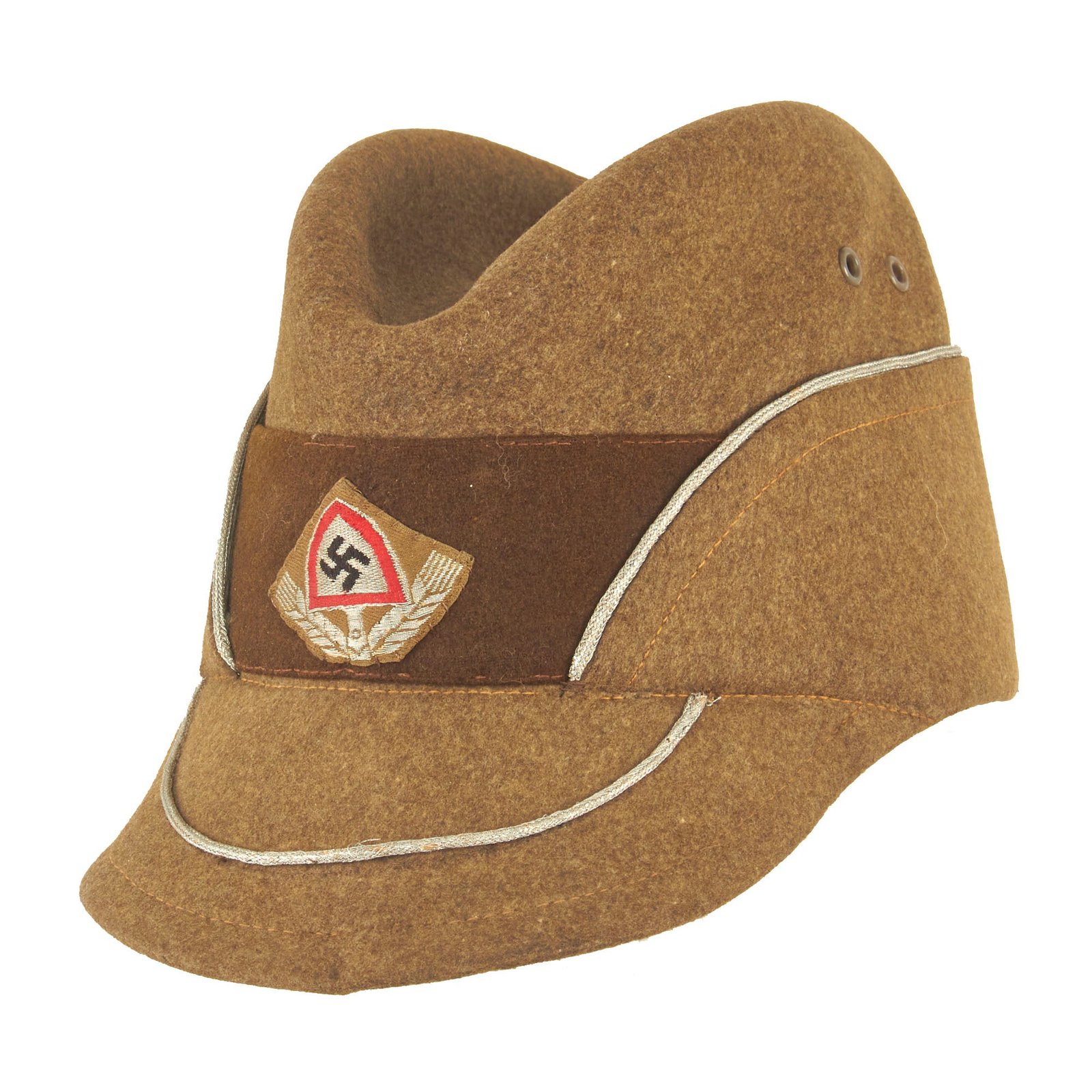 Buy Original German WWII Service Worn RAD Labor Service Officer "Robin Hood" Cap | Original Firearms Antique For Sale