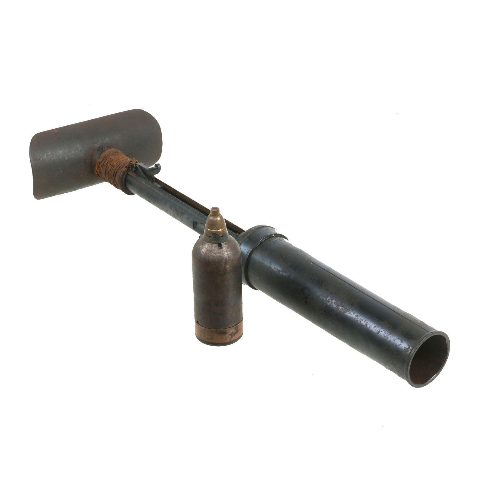 Buy Original WWII Japanese Type 89 Display Grenade Discharger Knee Mortar dated 1940 with Inert Round - Serial 29471 | Original Firearms Antique For Sale