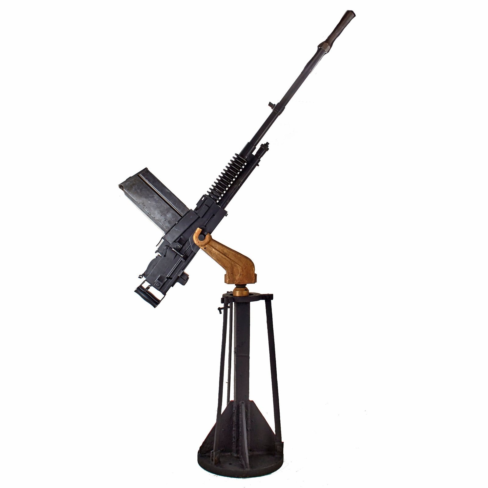 Buy Original Japanese type 13.2mm Hotchkiss WWII Anti-Aircraft Display Gun with Pedestal Mount | Original Firearms Antique For Sale
