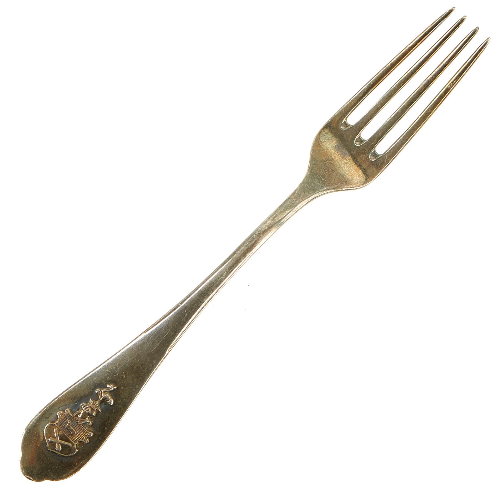 Buy Original Rare German WWII Foreign Minister Joachim von Ribbentrop Formal Pattern Silver Dessert Fork | Original Firearms Antique For Sale