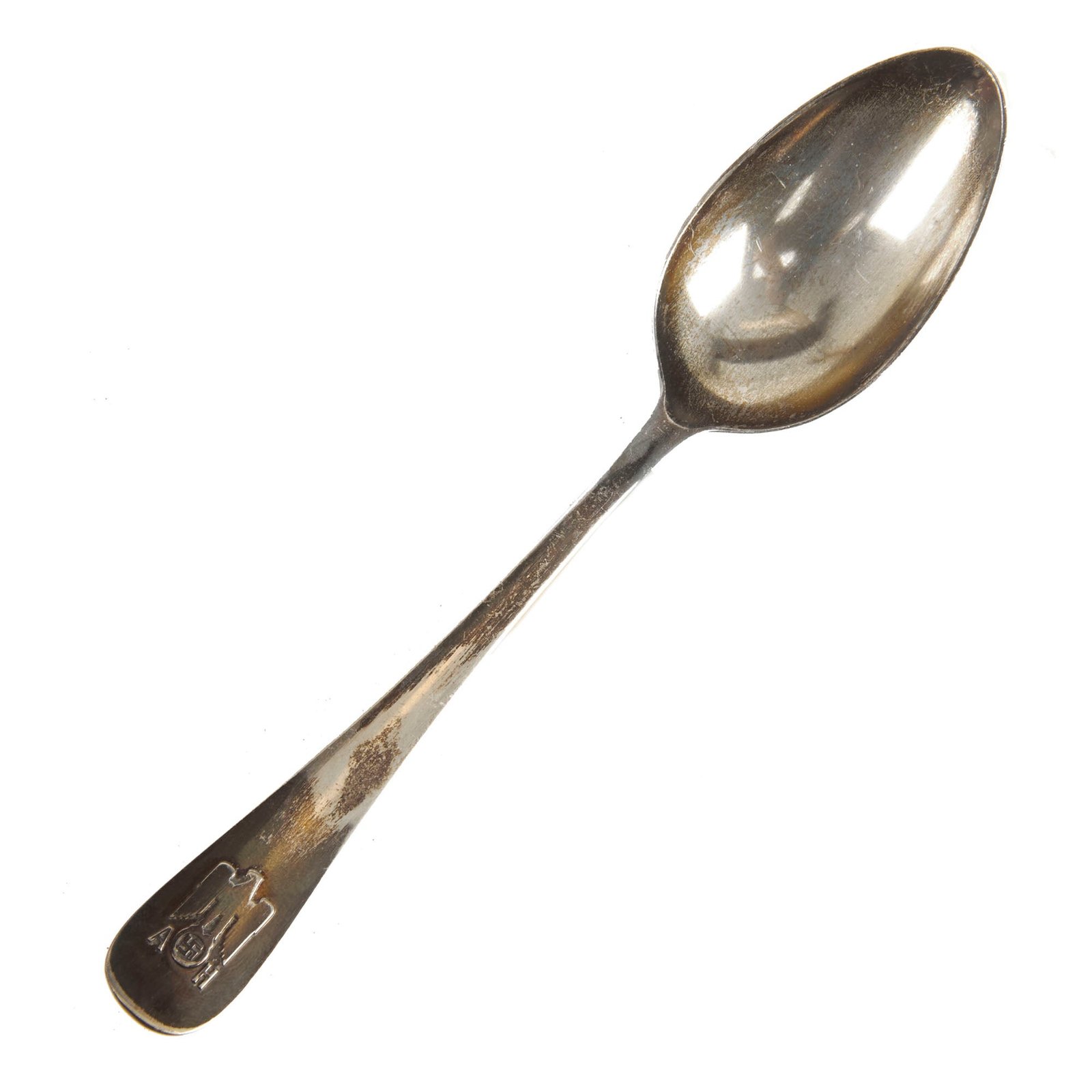 Buy Original German WWII AH Informal Pattern .800 Silver Soup Spoon by Bruckmann | Original Firearms Antique For Sale