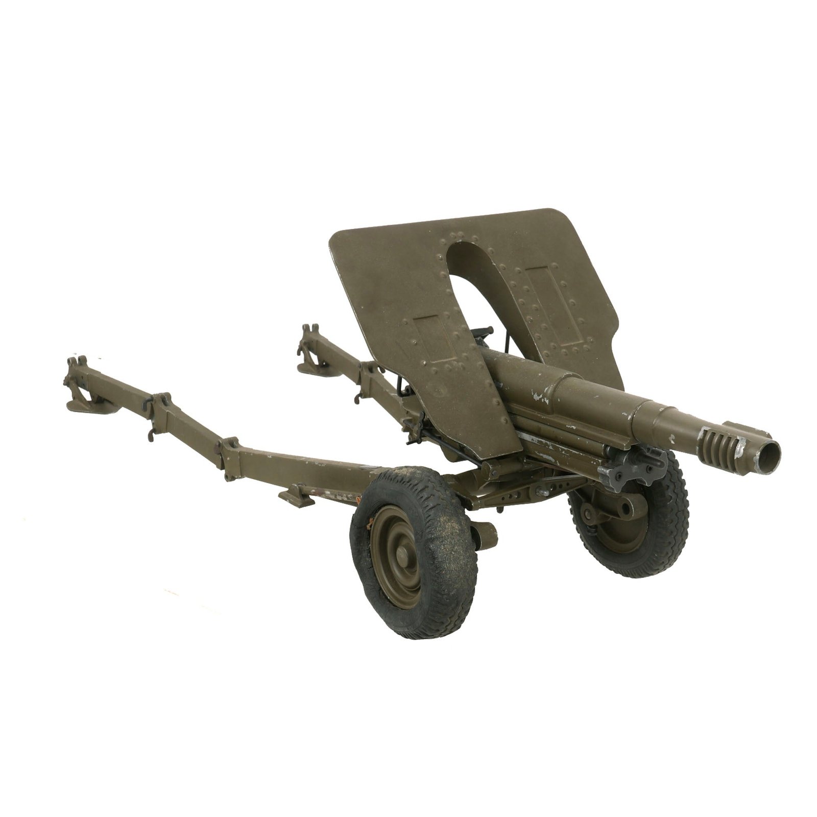 Buy Original Italian OTO Melara Model 56 Pack Howitzer Mechanical Aluminum and Steel Model | Original Firearms Antique For Sale