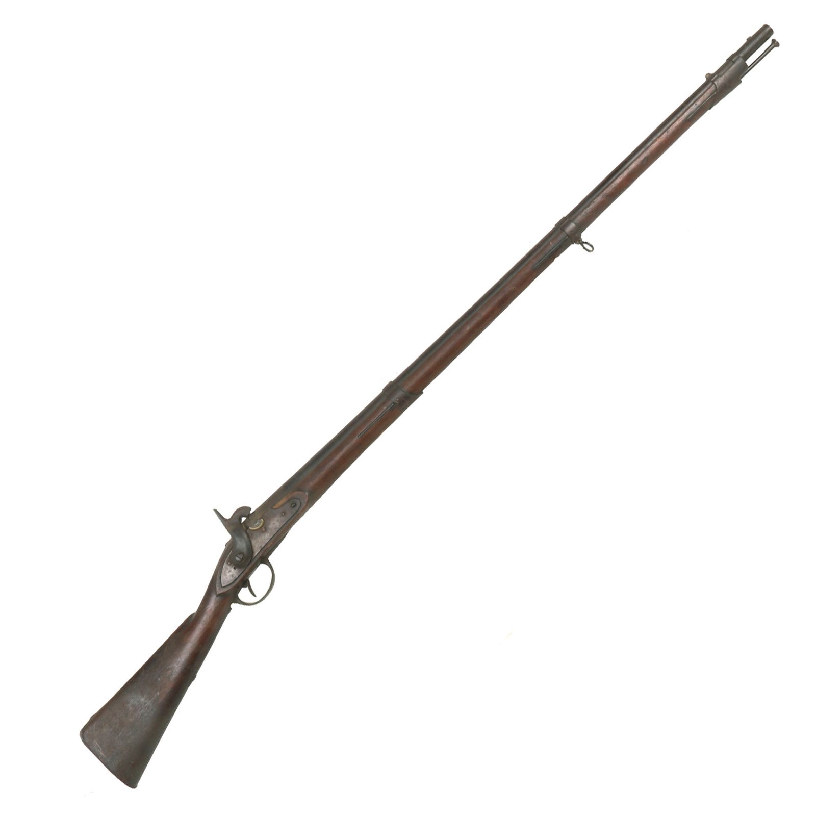 Buy Original U.S. Model 1812 Cone in Barrel Percussion Converted Musket by Eli Whitney with N. HAVEN Lock Marking - circa 1812 - 1816 | Original Firearms Antique For Sale